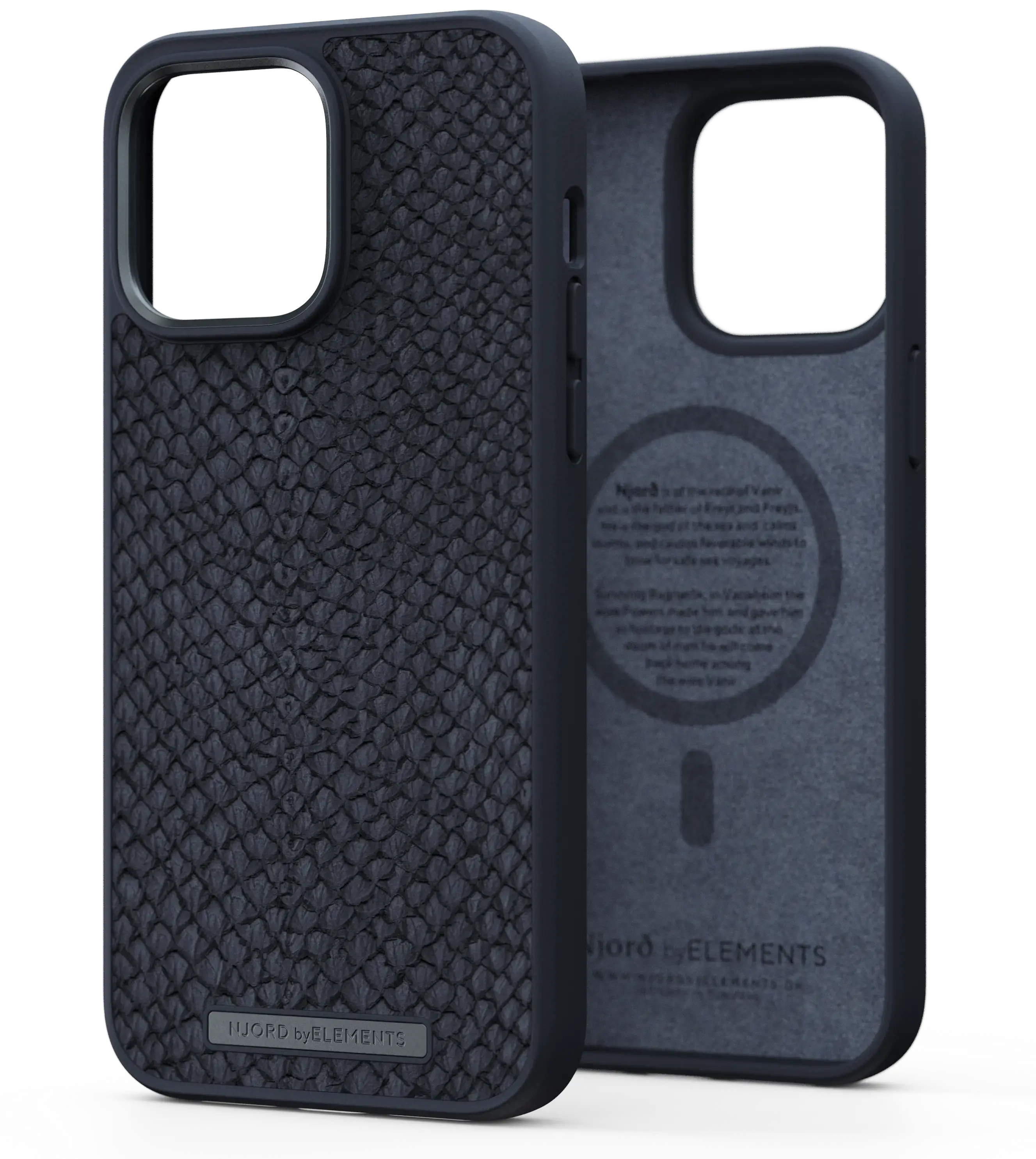 Чохол Njord Salmon Leather Magsafe Case for iPhone 14 Pro Max - Black (NA44SL00)