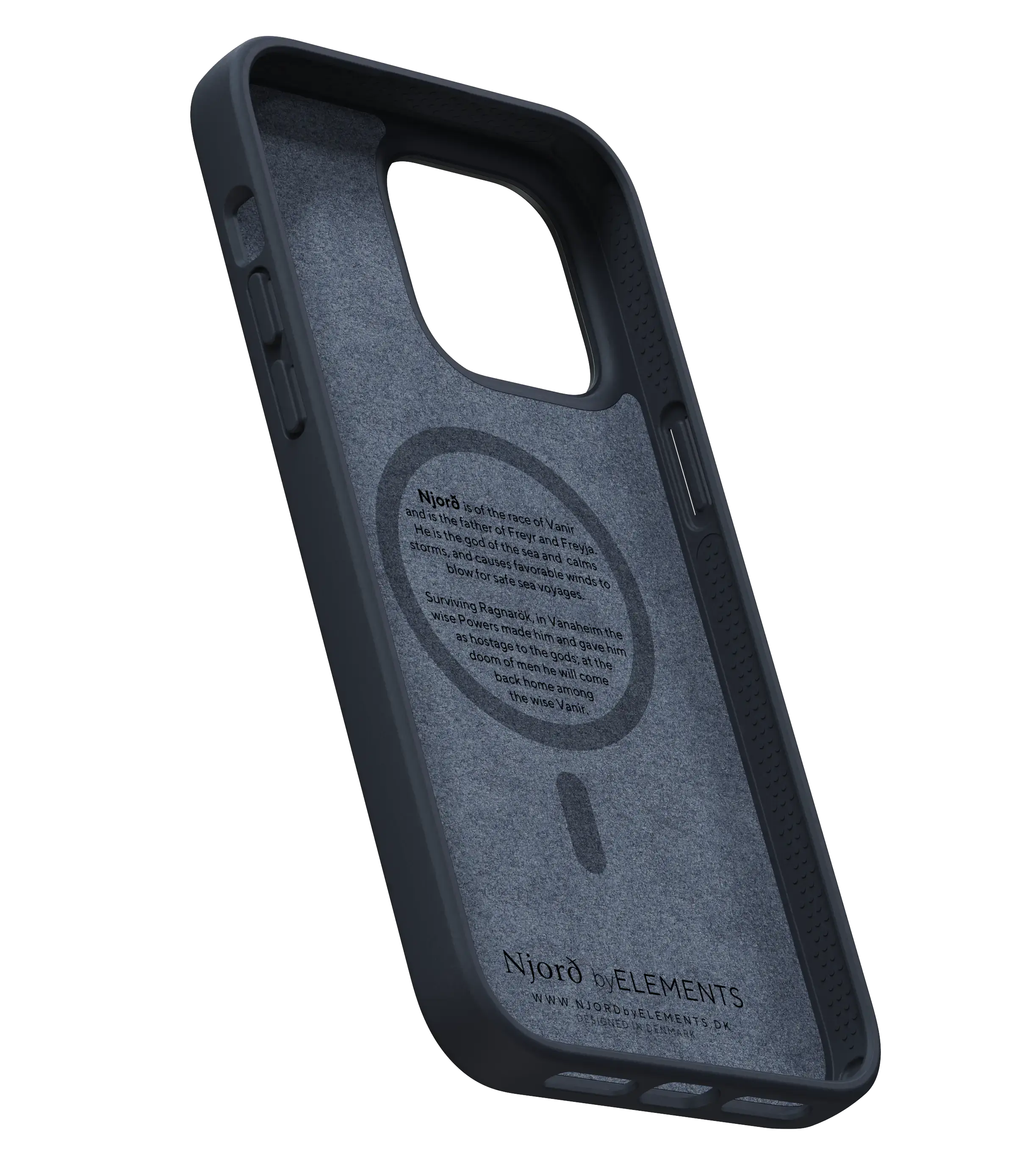 Чохол Njord Salmon Leather Magsafe Case for iPhone 14 Pro Max - Black (NA44SL00)
