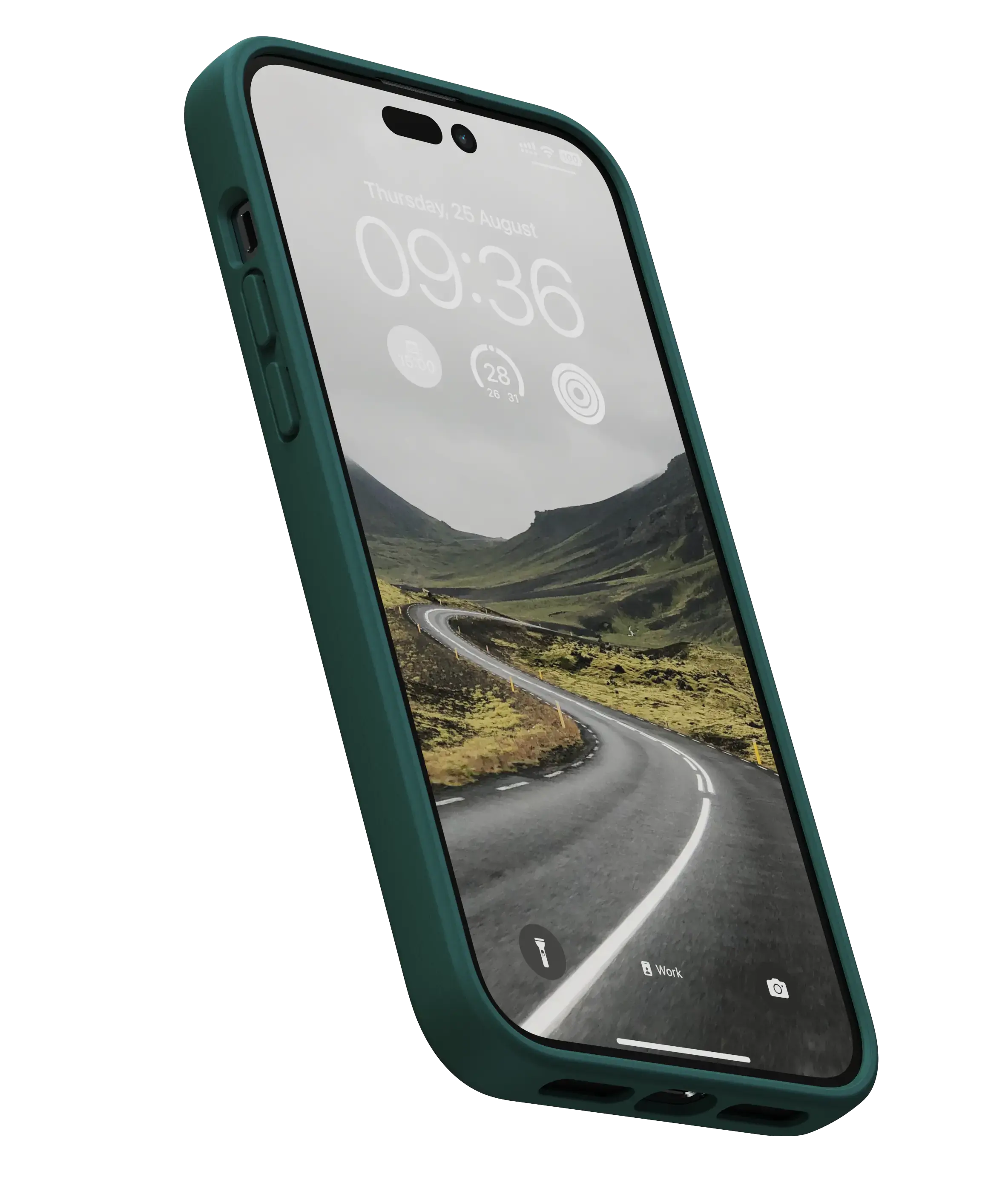 Чехол Njord Salmon Leather Magsafe Case for iPhone 14 Pro Max - Green (NA44SL02)