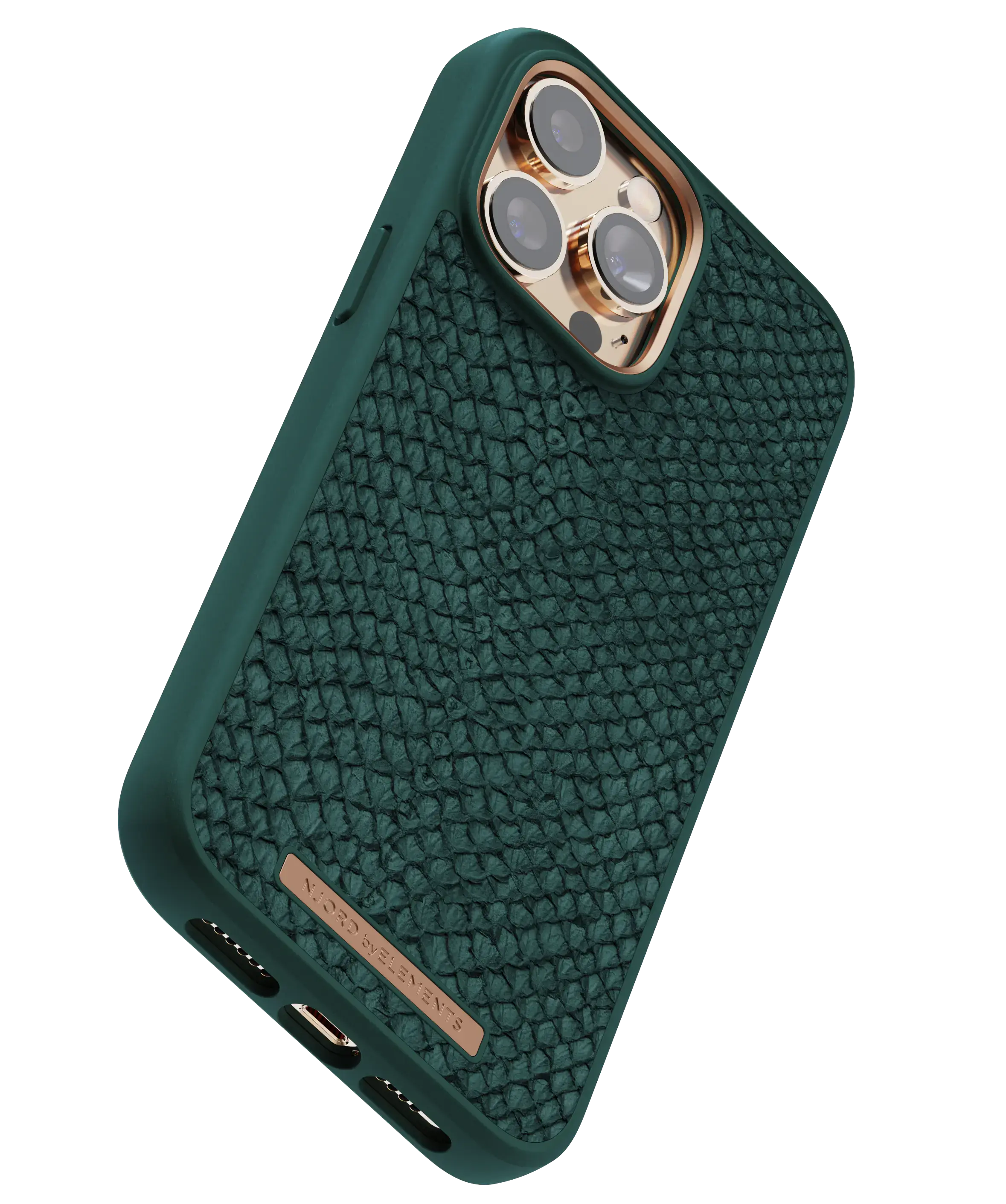 Чехол Njord Salmon Leather Magsafe Case for iPhone 14 Pro Max - Green (NA44SL02)