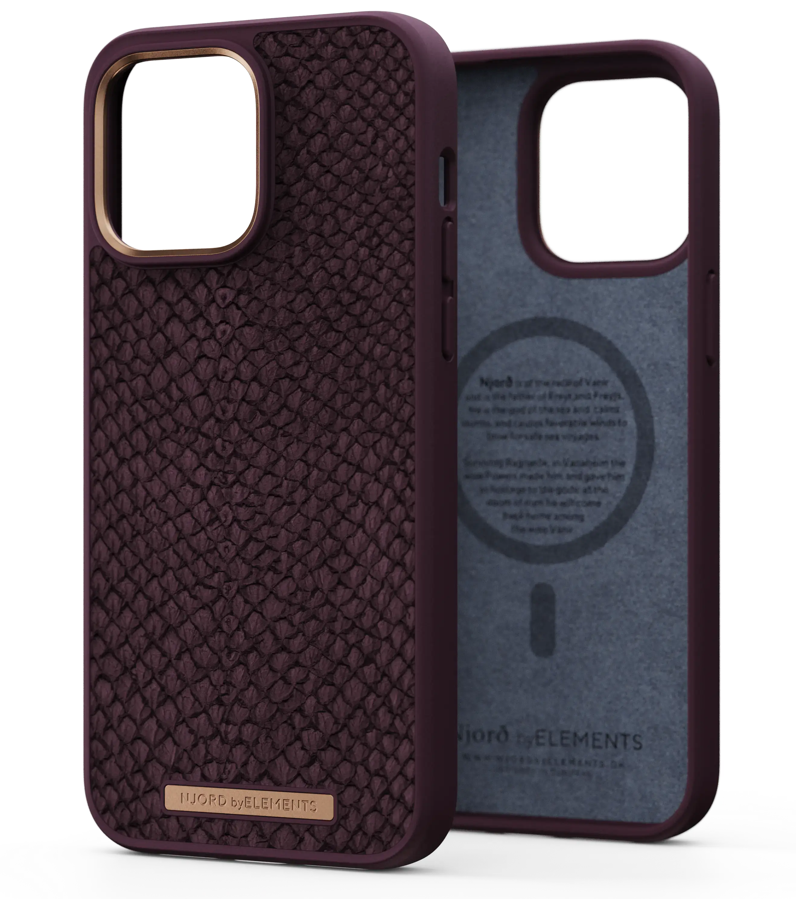 Чохол Njord Salmon Leather Magsafe Case for iPhone 14 Pro - Rust (NA43SL03)