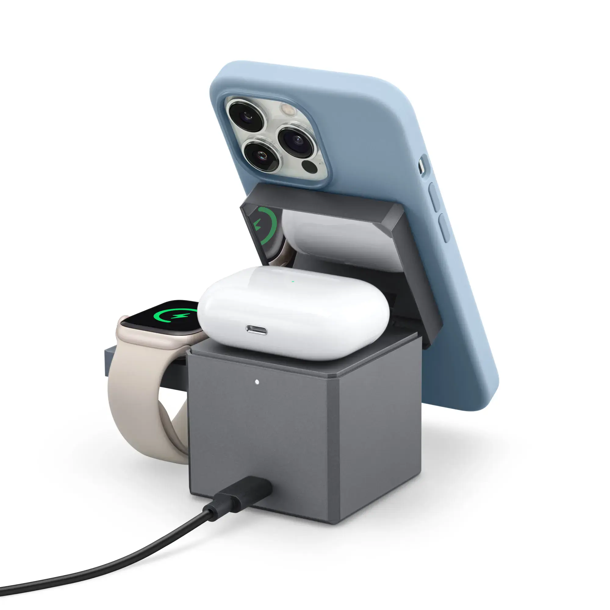 Док-станція Anker 3-in-1 Cube with MagSafe (Y1811JA1) US Plug