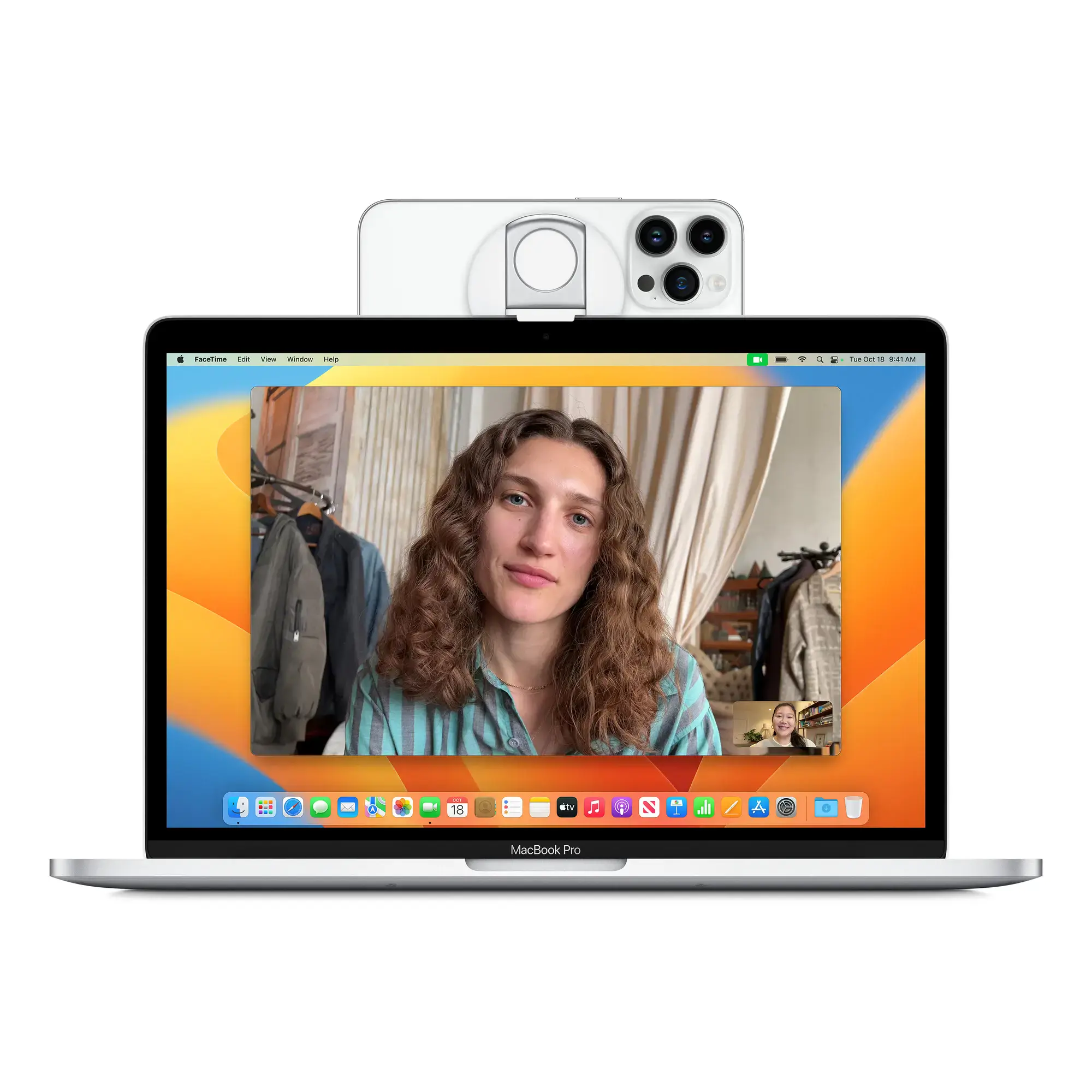 Кріплення Belkin iPhone Mount with MagSafe for Mac Notebooks - White (HQ642, MMA006btWH)