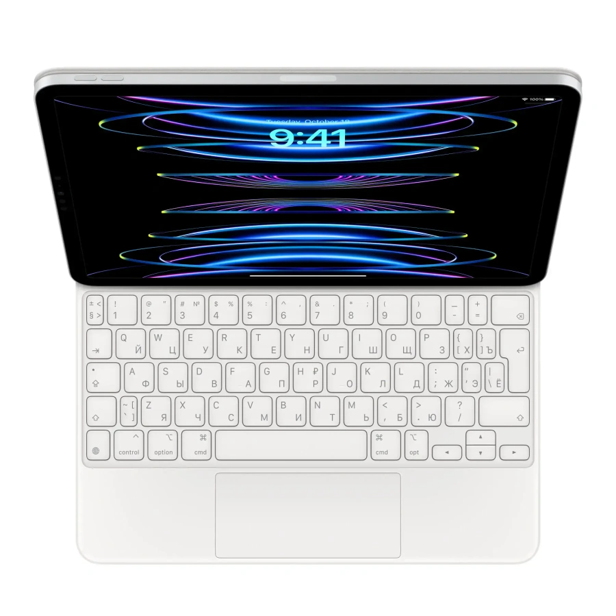 Чехол-клавиатура Apple Magic Keyboard for iPad Air 11" M3/M2 & iPad Air 10.9" & iPad Pro 11" - Russian - White (MJQJ3RS/A)