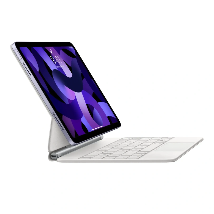 Чехол-клавиатура Apple Magic Keyboard for iPad Air 11" M2-M4 & iPad Air 10.9" & iPad Pro 11" M2 - Ukrainian - White (MJQJ3UA/A)