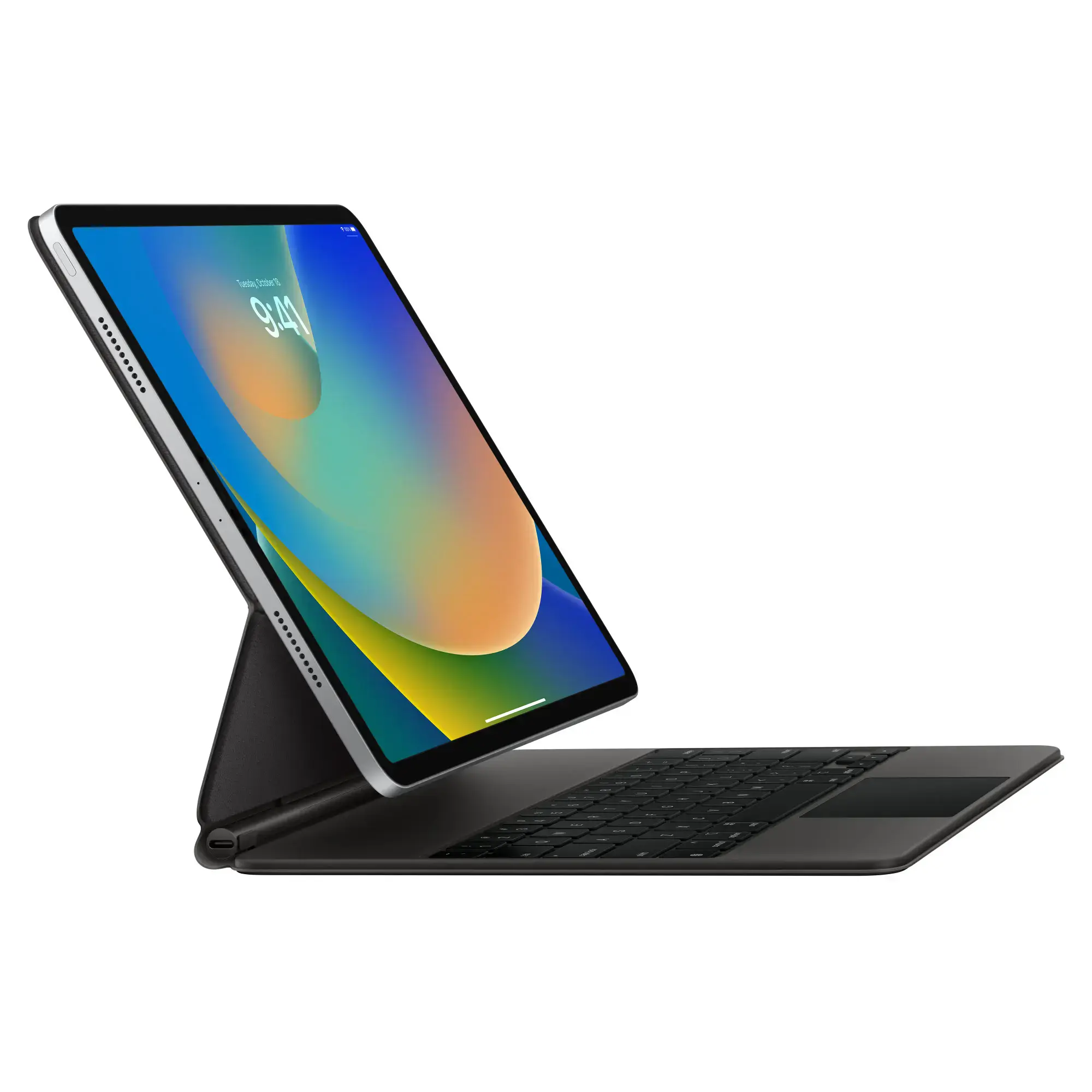Чохол-клавіатура Apple Magic Keyboard for iPad Air 13" [M2] & iPad Pro 12.9" [3st - 6th generation] - Ukrainian - Black (MJQK3UA/A) | українська розкладка