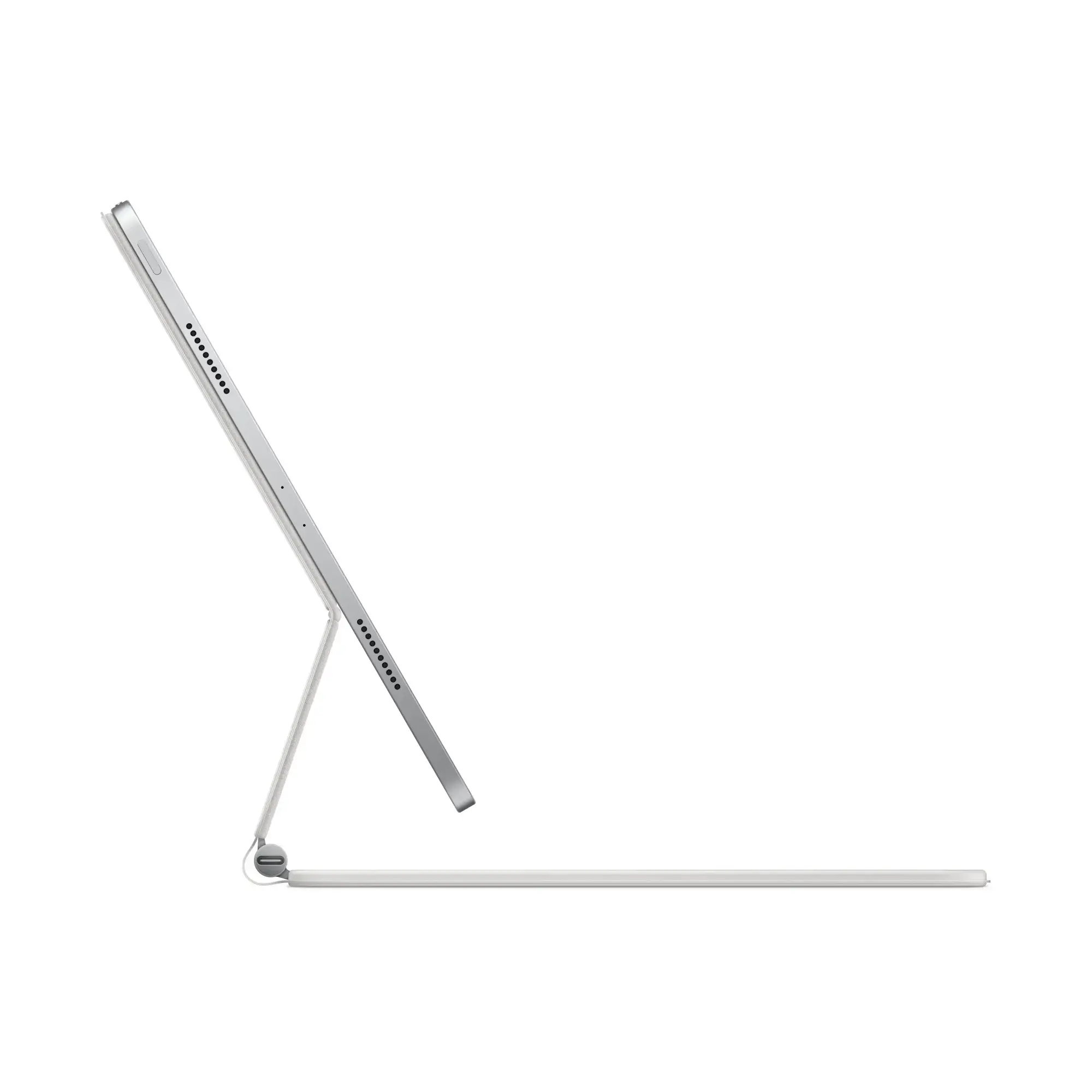 Чохол-клавіатура Apple Magic Keyboard for iPad Air 13" [M2] & iPad Pro 12.9" [3st - 6th generation] - Ukrainian - White (MJQL3UA/A) | українська розкладка