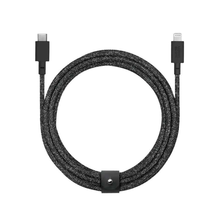 Native Union Belt Cable XL USB-C to Lightning Cosmos Black (3 m) (BELT-CL-CS-BK-3-NP)