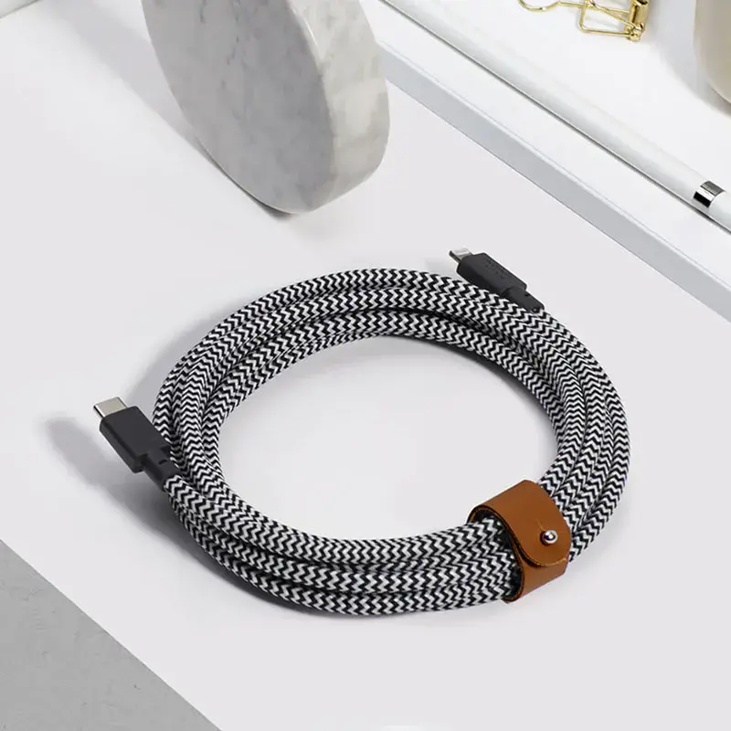 Native Union Belt Cable XL USB-C to Lightning Zebra (3 m) (BELT-KV-CL-ZEB-3)