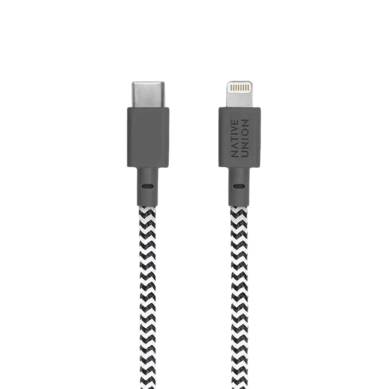 Native Union Night Cable USB-C to Lightning Zebra (3 m) (NCABLE-KV-CL-ZEB)