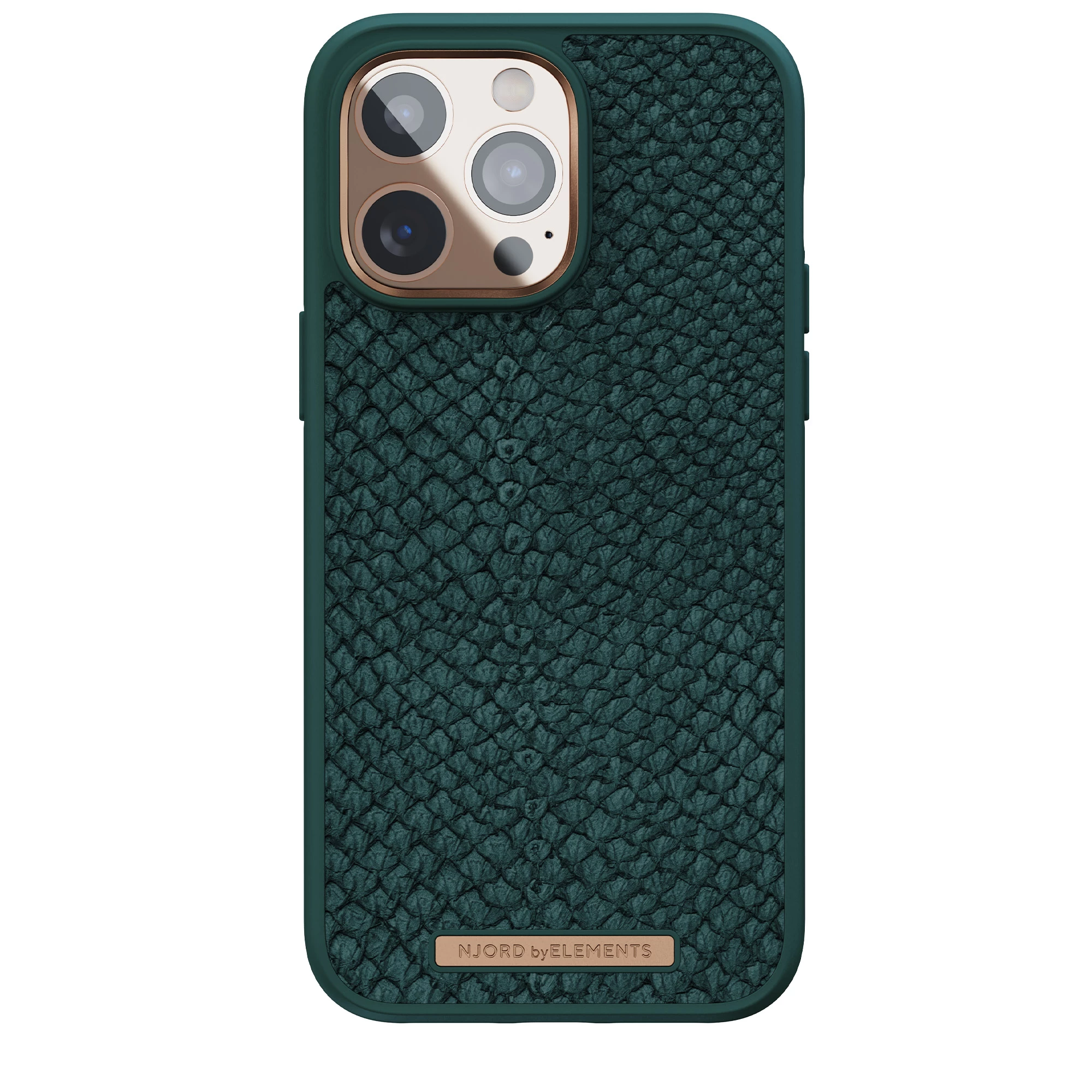 Чехол Njord Salmon Leather Magsafe Case for iPhone 14 Pro Max - Green (NA44SL02)