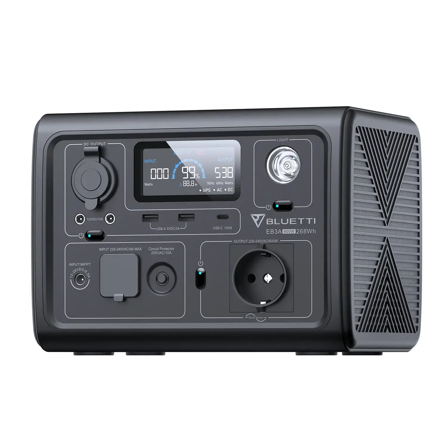 Портативна зарядна станція BLUETTI EB3A Portable Power Station | 600W 268Wh