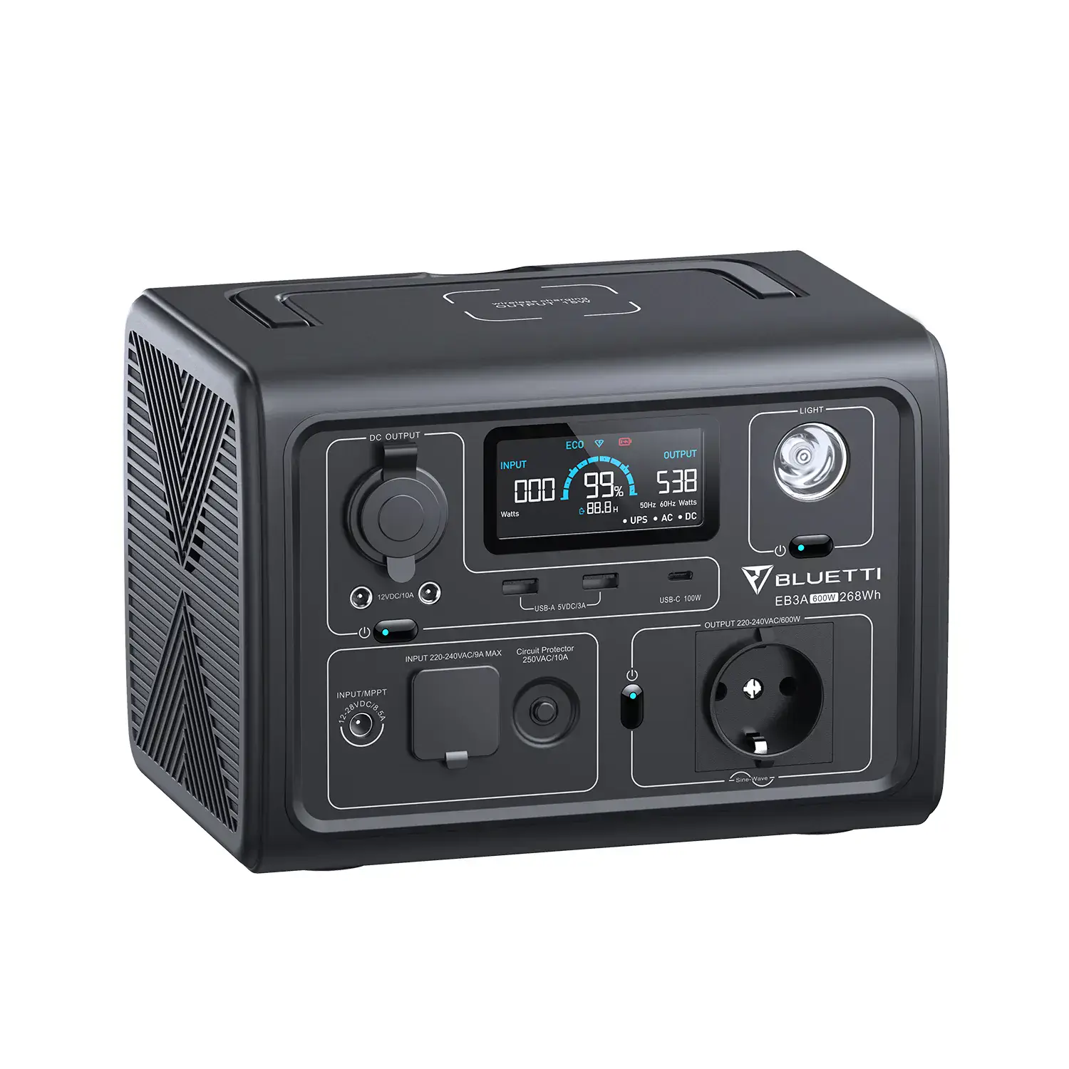 Портативна зарядна станція BLUETTI EB3A Portable Power Station | 600W 268Wh