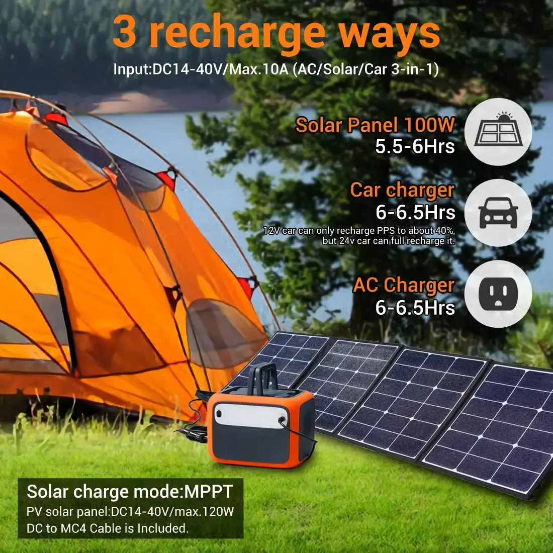Портативная зарядная станция BLUETTI PowerOak AC50S Portable Power Station | 300W 500Wh - Gray