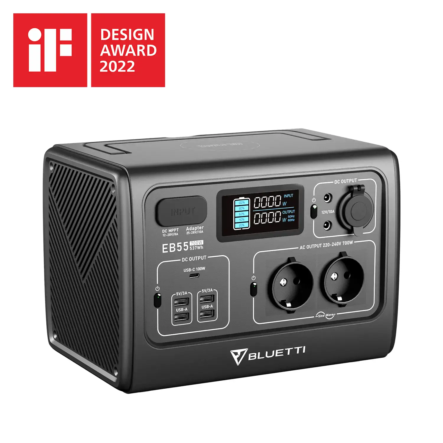 Портативная зарядная станция BLUETTI PowerOak EB55 Portable Power Station | 700W 537Wh