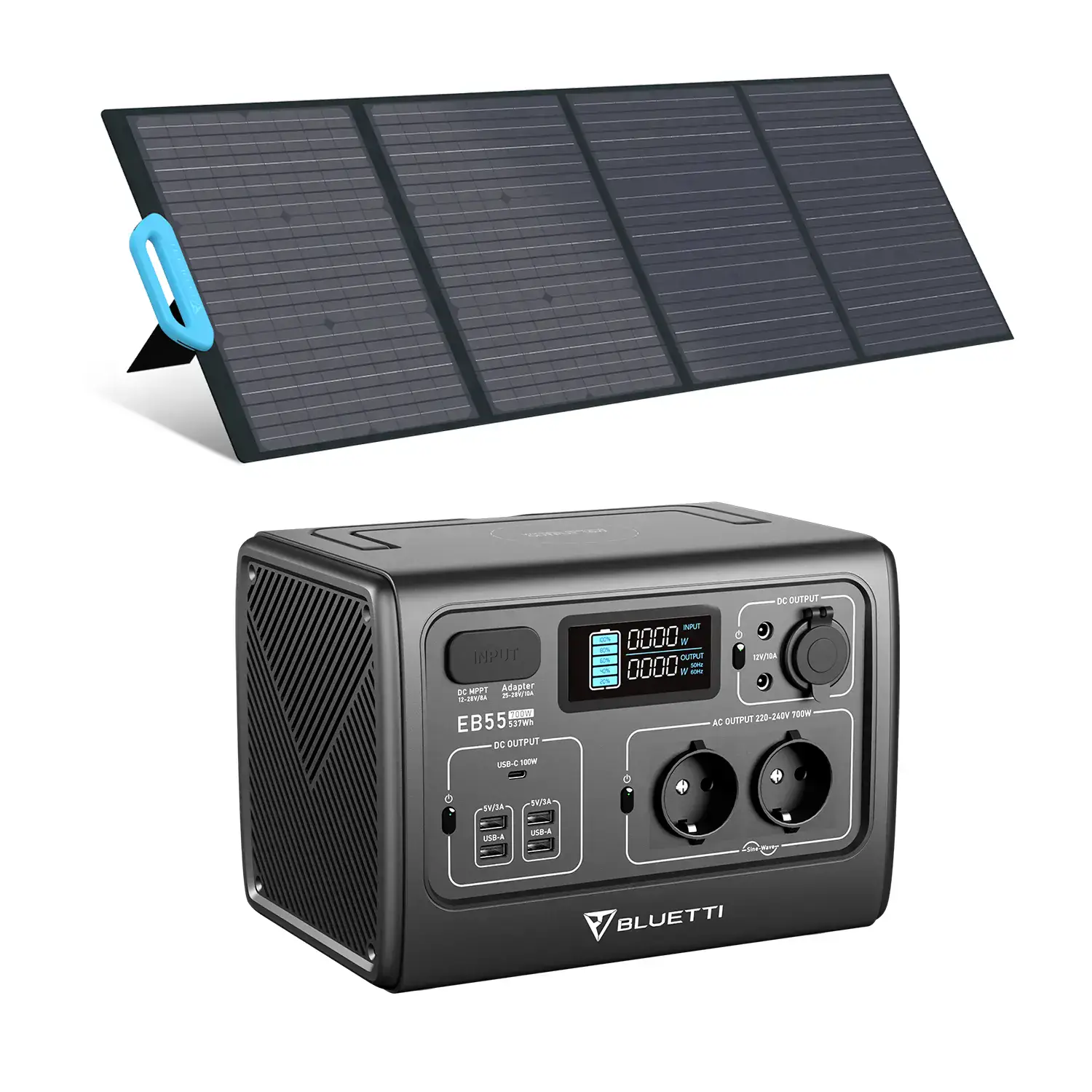 Портативная зарядная станция BLUETTI PowerOak EB55 Portable Power Station | 700W 537Wh