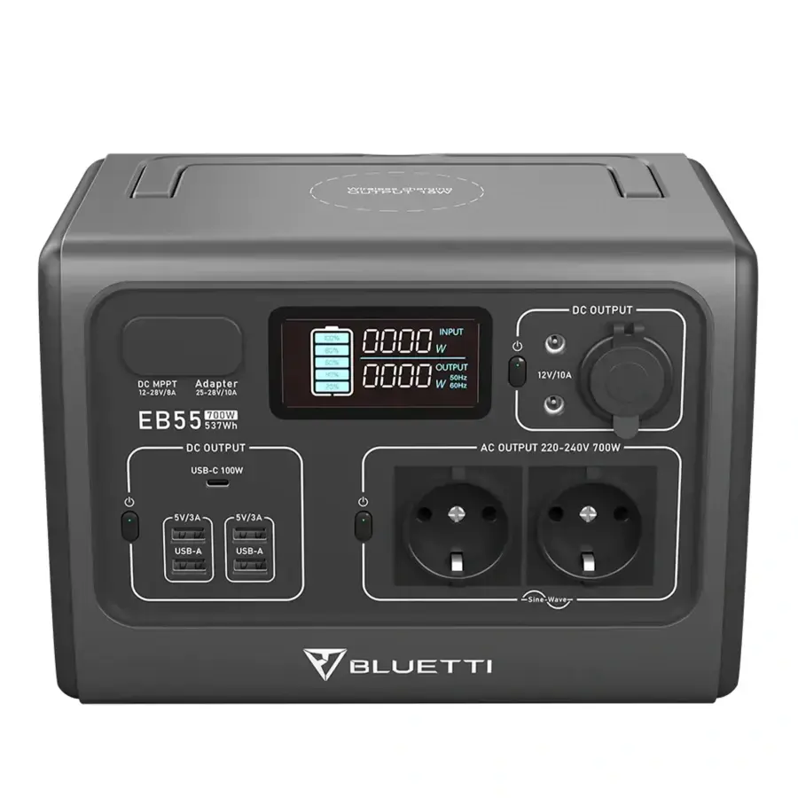 Портативна зарядна станція BLUETTI PowerOak EB55 Portable Power Station | 700W 537Wh