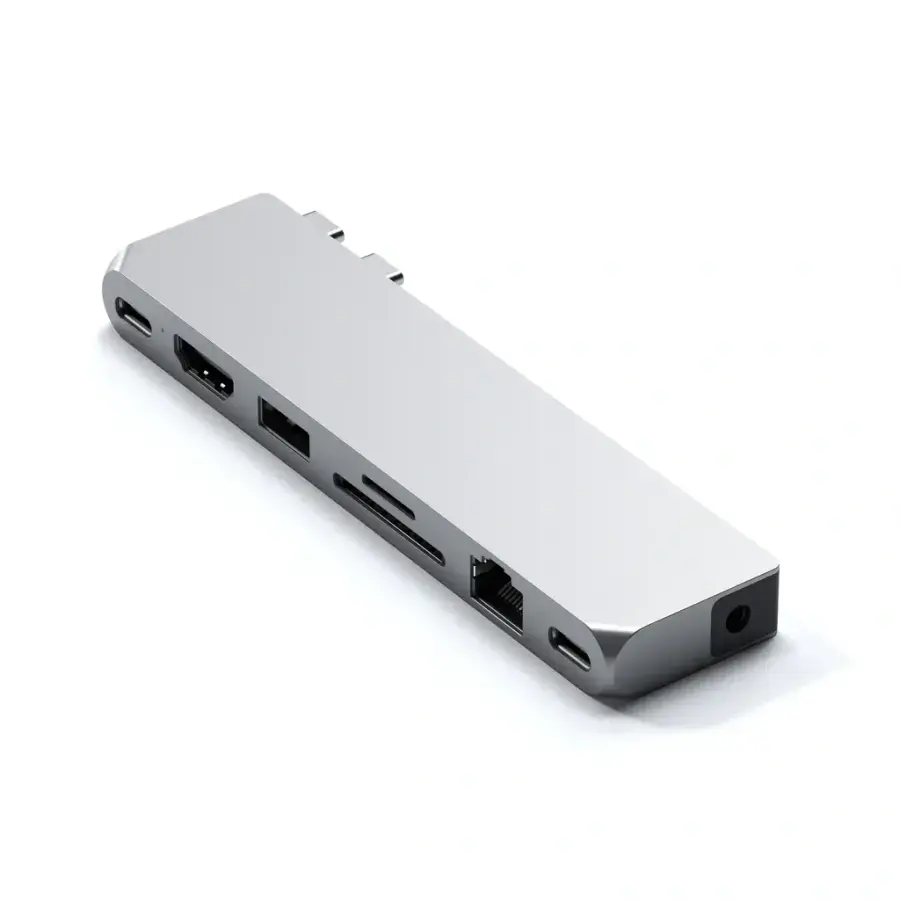 Satechi Aluminum USB-C Pro Hub Max Adapter Silver (ST-UCPHMXS)
