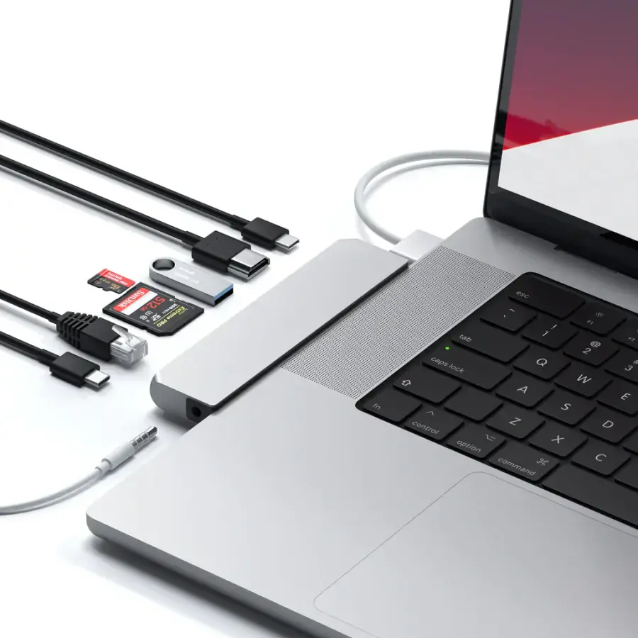 Satechi Aluminum USB-C Pro Hub Max Adapter Silver (ST-UCPHMXS)