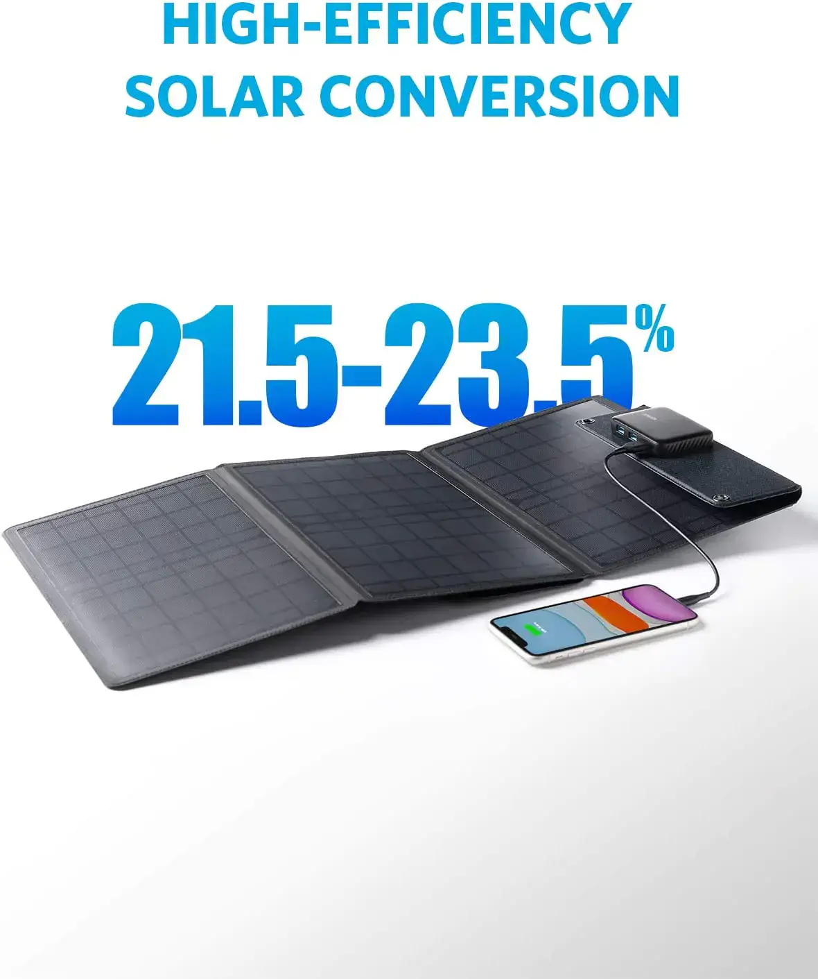 Сонячна панель Anker PowerSolar 24W 3-Port USB Solar Battery Charger (А2424011)