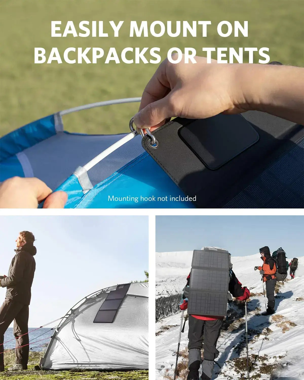 Сонячна панель Anker PowerSolar 24W 3-Port USB Solar Battery Charger (А2424011)