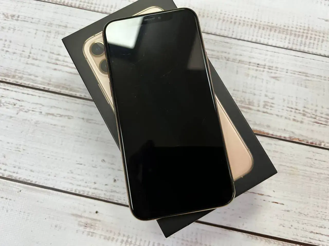 📲USED Apple iPhone 11 Pro 64GB Gold (MWC52),🔋100% (Стан - 8.5/10, Комплект - iPhone, коробка | гарантія - 1 міс.)