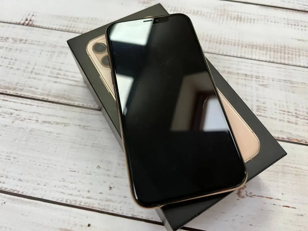 📲USED Apple iPhone 11 Pro 64GB Gold (MWC52),🔋100% (Стан - 8.5/10, Комплект - iPhone, коробка | гарантія - 1 міс.)