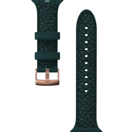 Ремешок Njord Salmon Leather Strap для Apple Watch 40/41mm - Dark Green (SL14112)