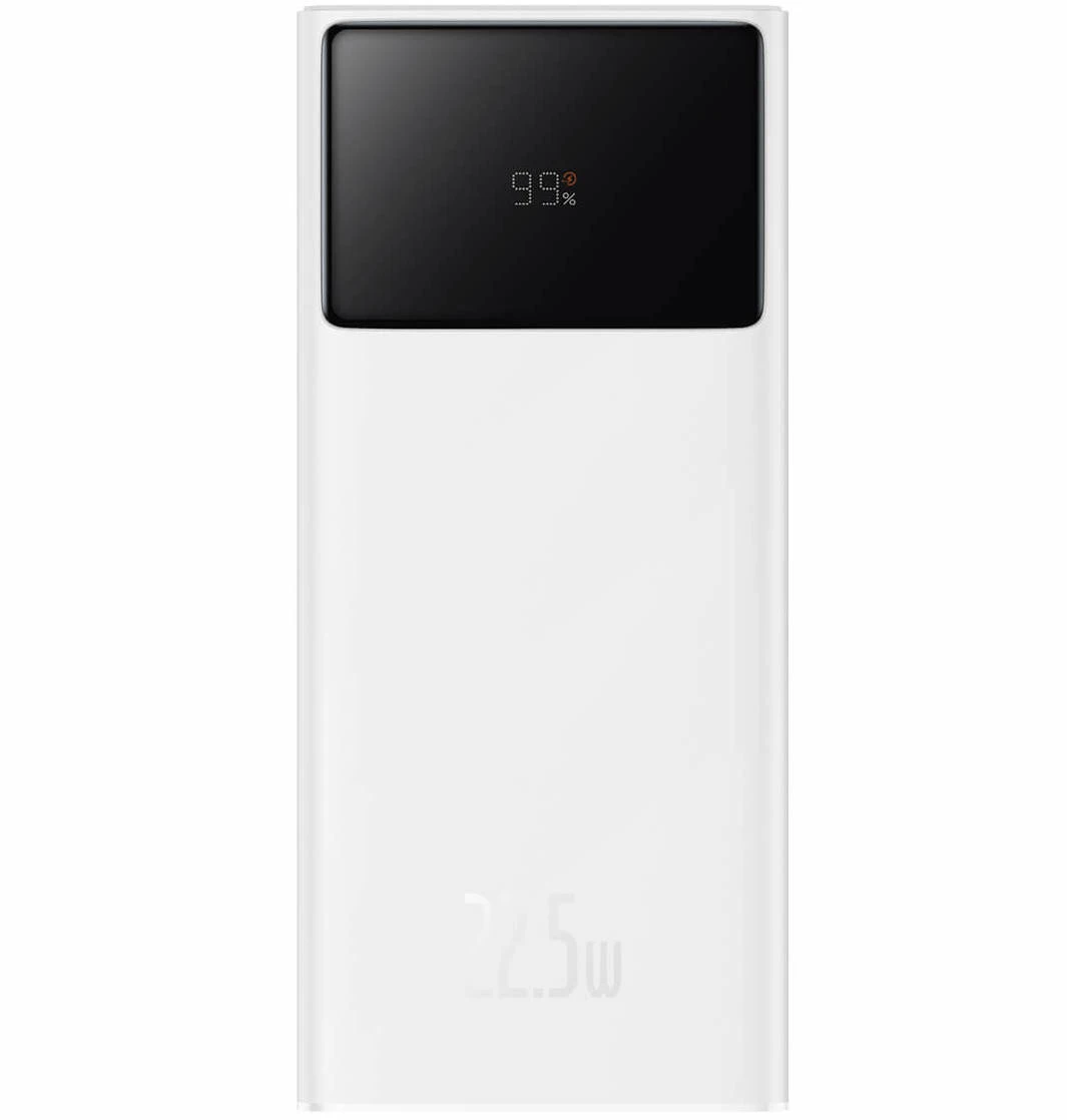 Зовнішній акумулятор Baseus Star Lord Display 22.5W 30000 mAh White (PPXJ060102)