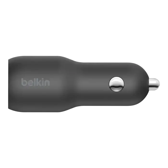 Автомобільний зарядний пристрій Belkin BoostCharge Dual Car Charger with PPS 37W - Black (CCB004BTBK)