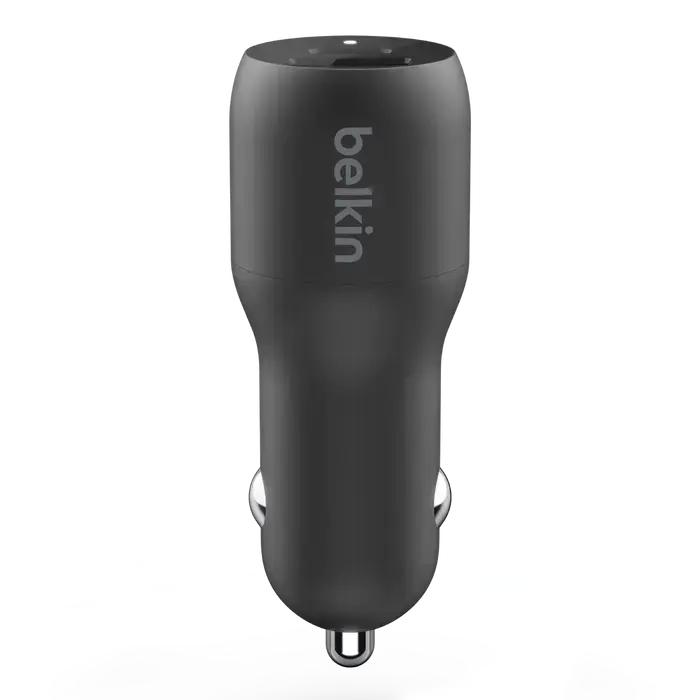 Автомобільний зарядний пристрій Belkin BoostCharge Dual Car Charger with PPS 37W - Black (CCB004BTBK)