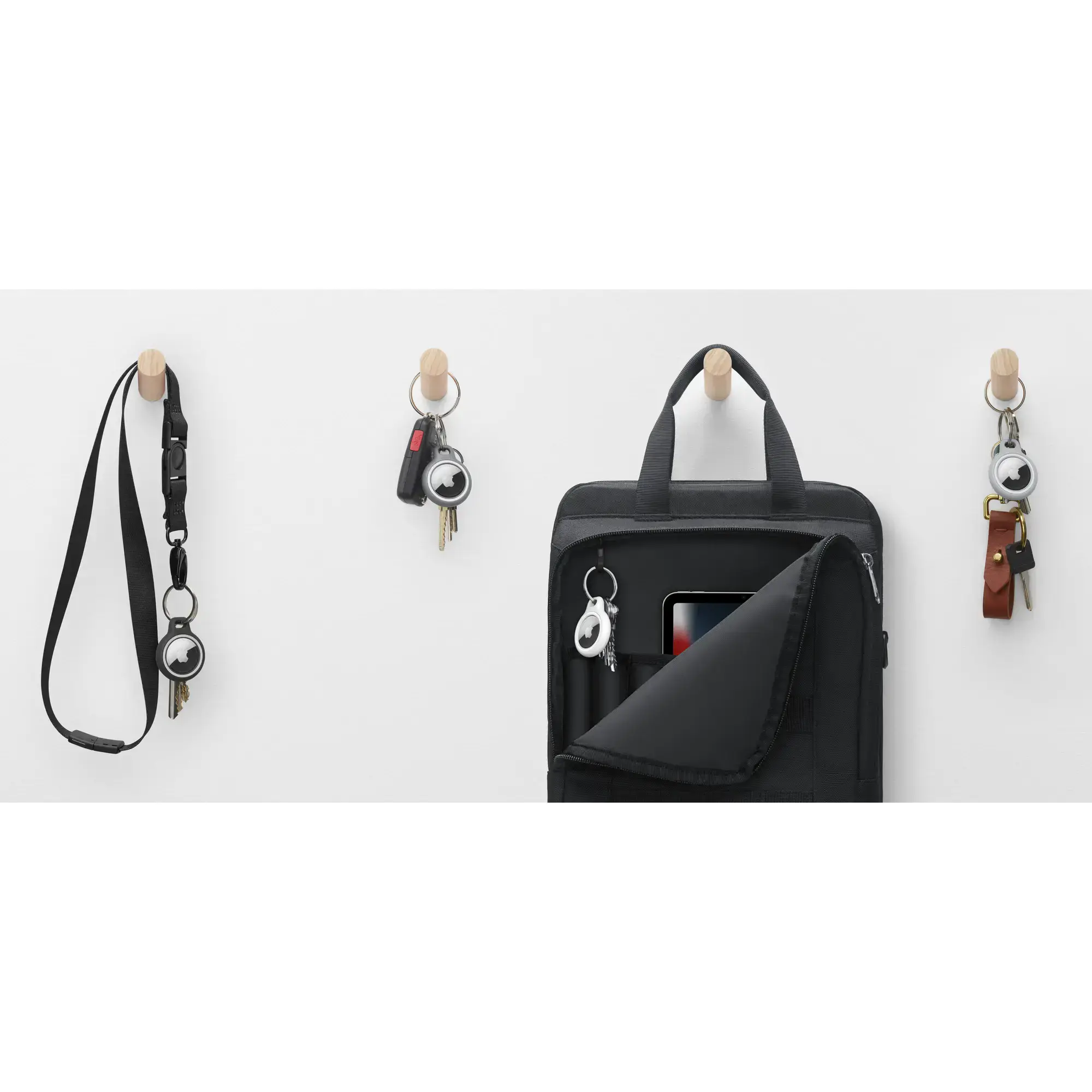 Belkin Reflective Secure Holder with Key Ring for AirTag 1 шт - Gray (MSC011dsGS)