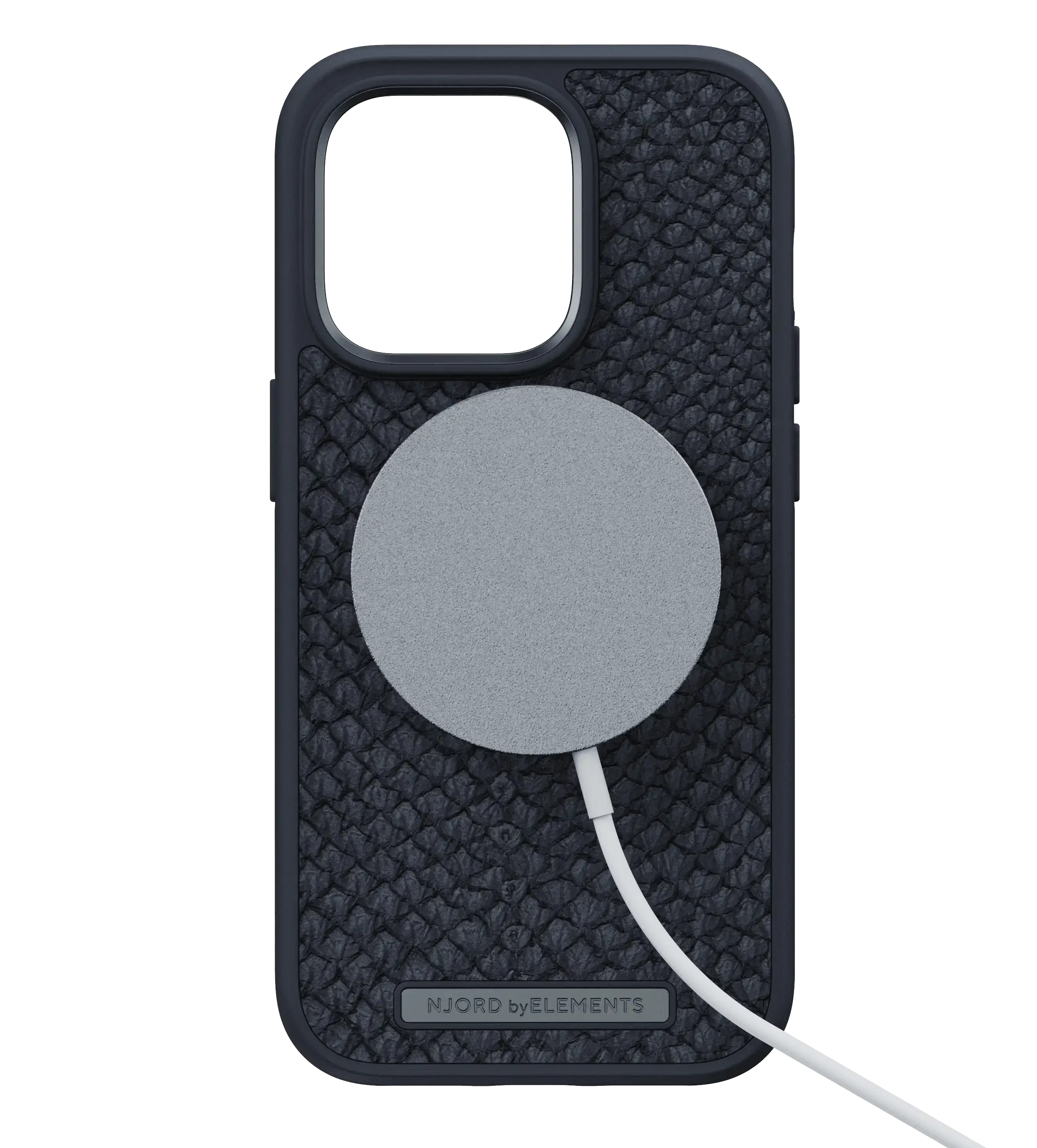 Чохол Njord Salmon Leather Magsafe Case for iPhone 14 Pro - Black (NA43SL00)