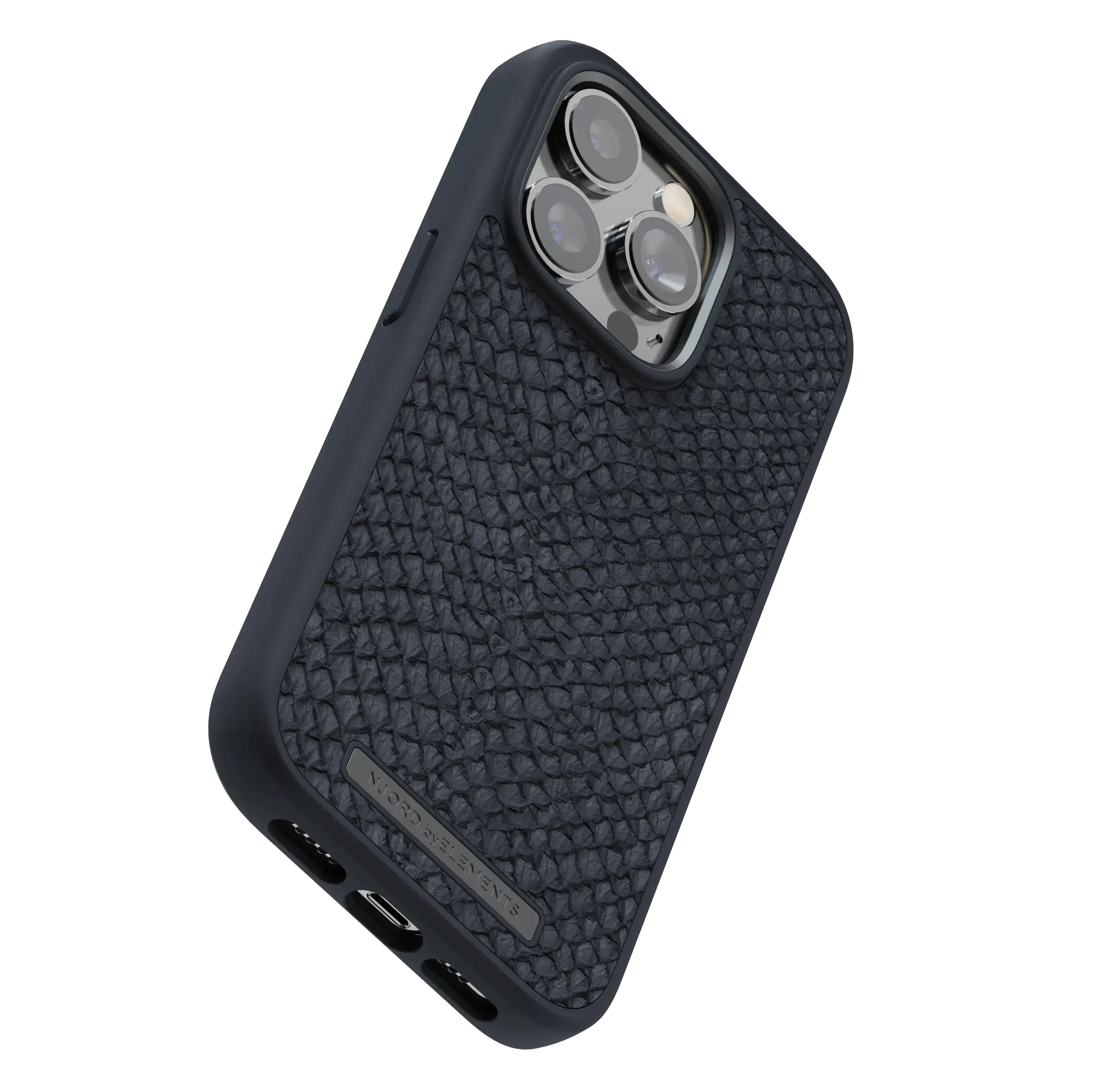 Чохол Njord Salmon Leather Magsafe Case for iPhone 14 Pro - Black (NA43SL00)