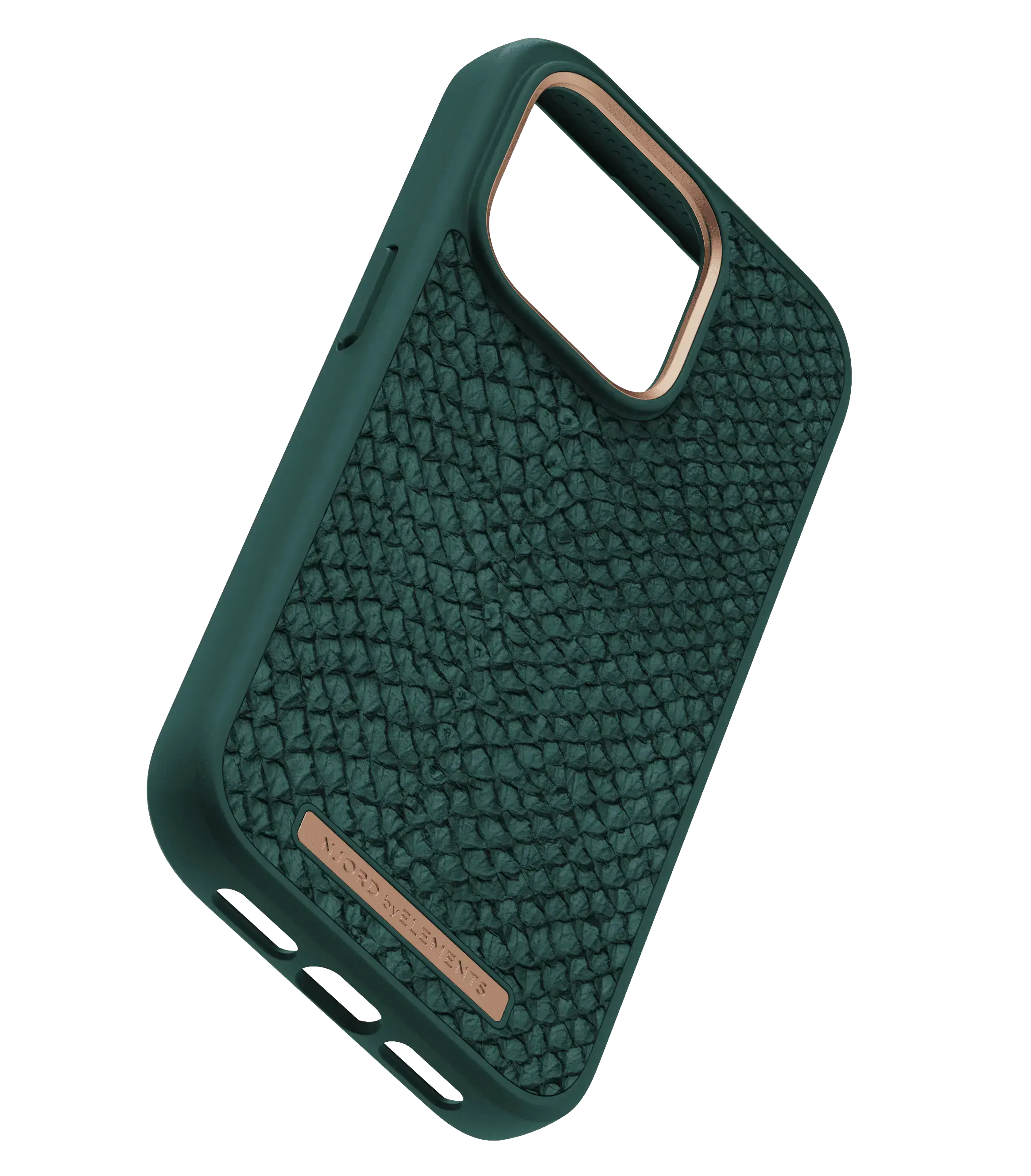 Чехол Njord Salmon Leather Magsafe Case for iPhone 14 Pro - Green (NA43SL02)
