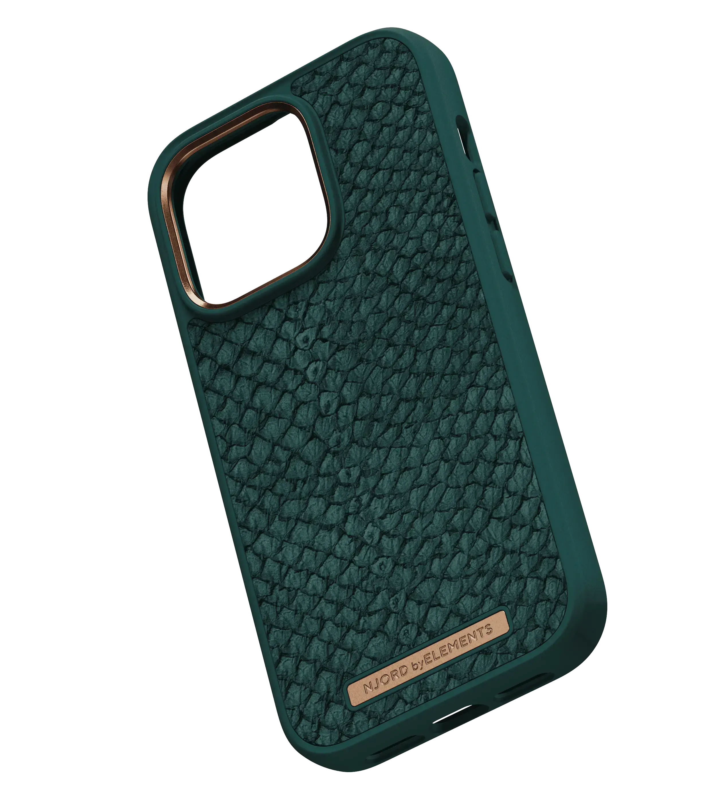 Чехол Njord Salmon Leather Magsafe Case for iPhone 14 Pro - Green (NA43SL02)
