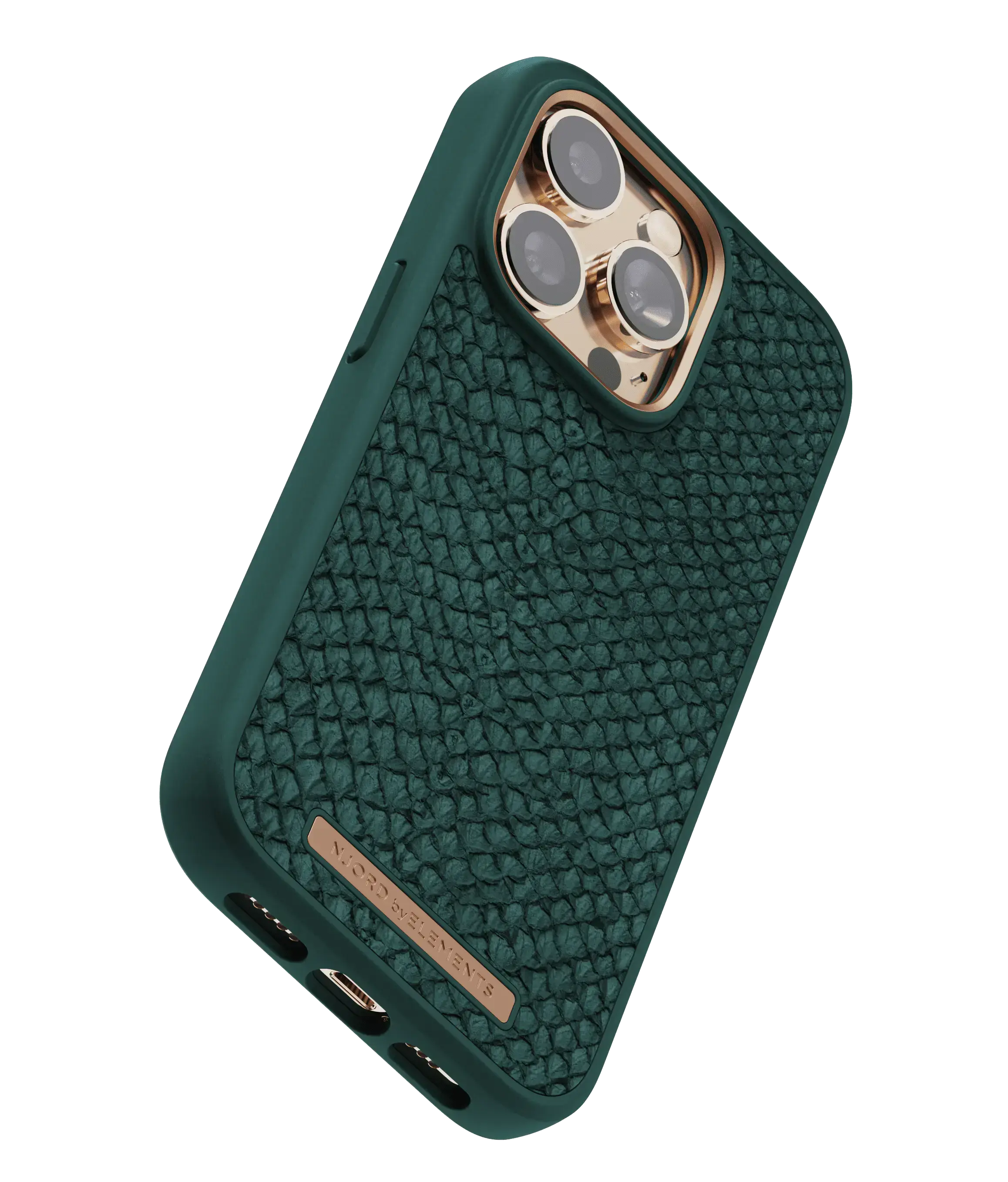 Чехол Njord Salmon Leather Magsafe Case for iPhone 14 Pro - Green (NA43SL02)