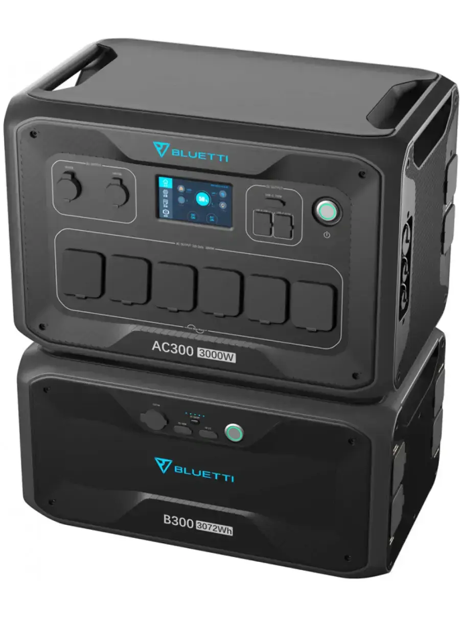 Домашня зарядна станція з додатковими батареями BLUETTI AC300 + 2*B300 Home Battery Backup