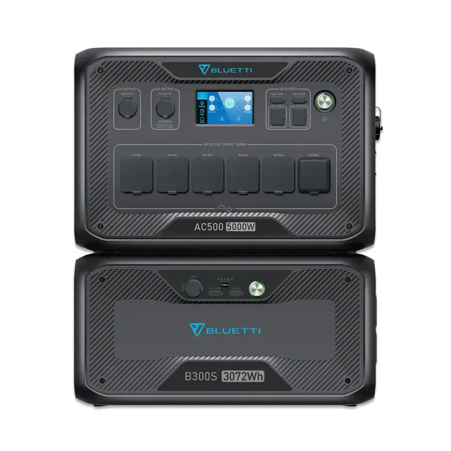 Домашня зарядна станція з додатковою батареєю BLUETTI AC500 + B300S Home Battery Backup