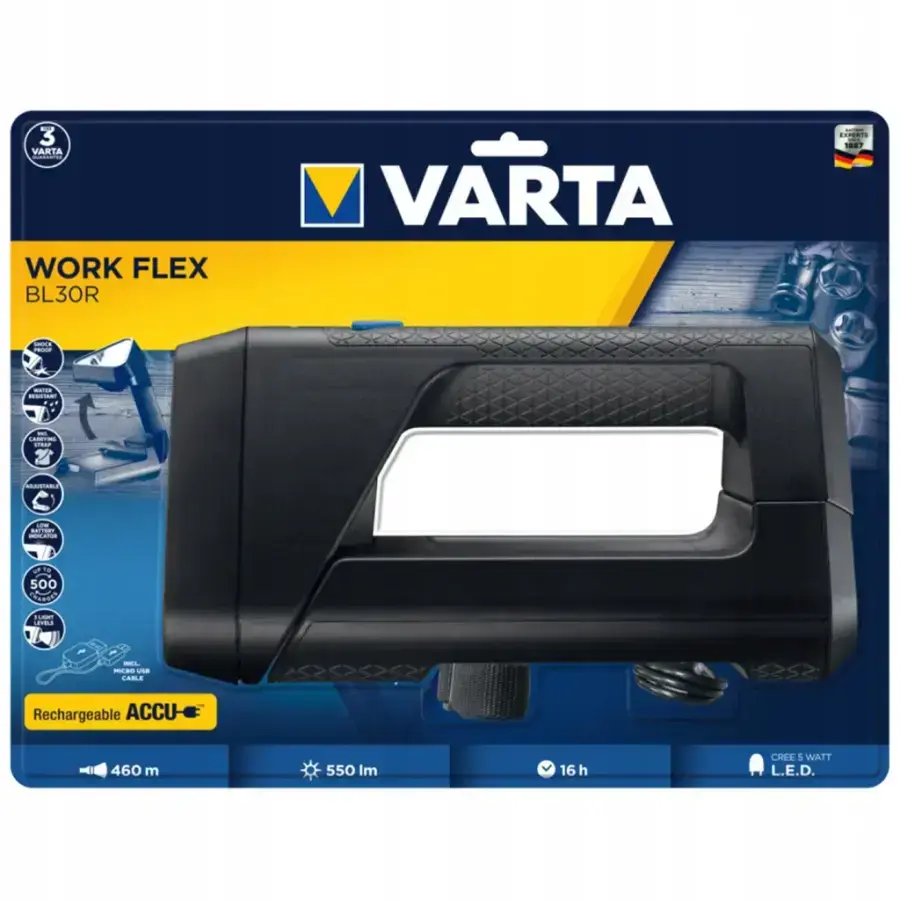 Інспекційний ліхтар Varta Work Flex BL30R (18684101401)