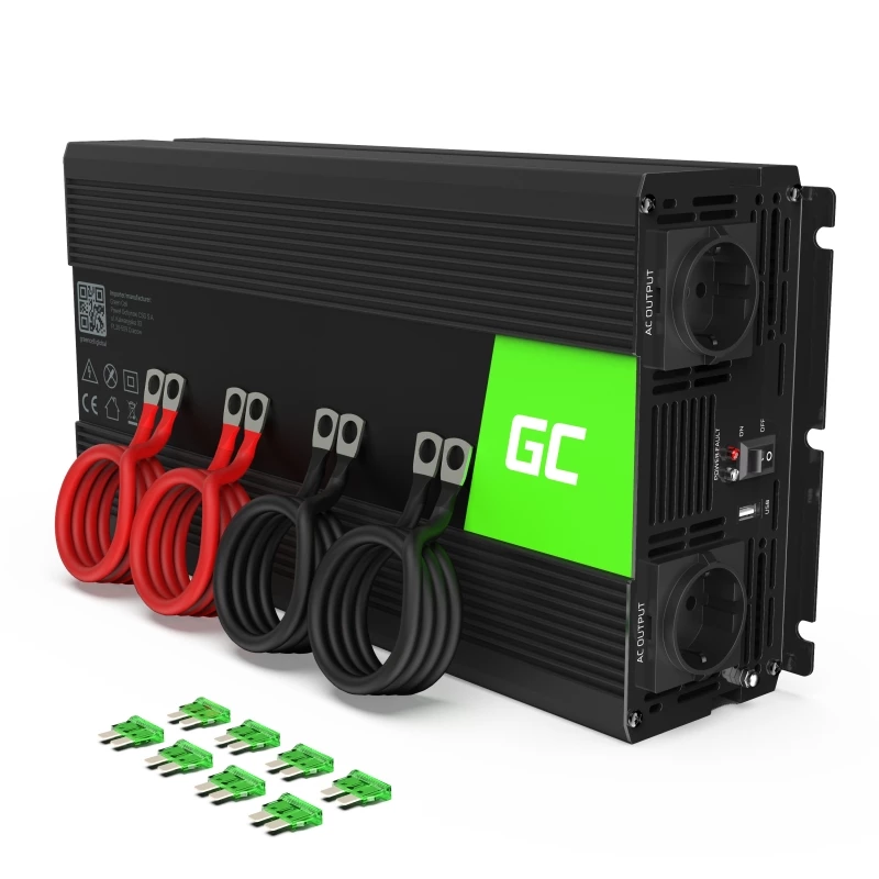 Преобразователь напряжения Green Cell Car Power Inverter Converter 24V to 230V 3000W/6000W Pure sine