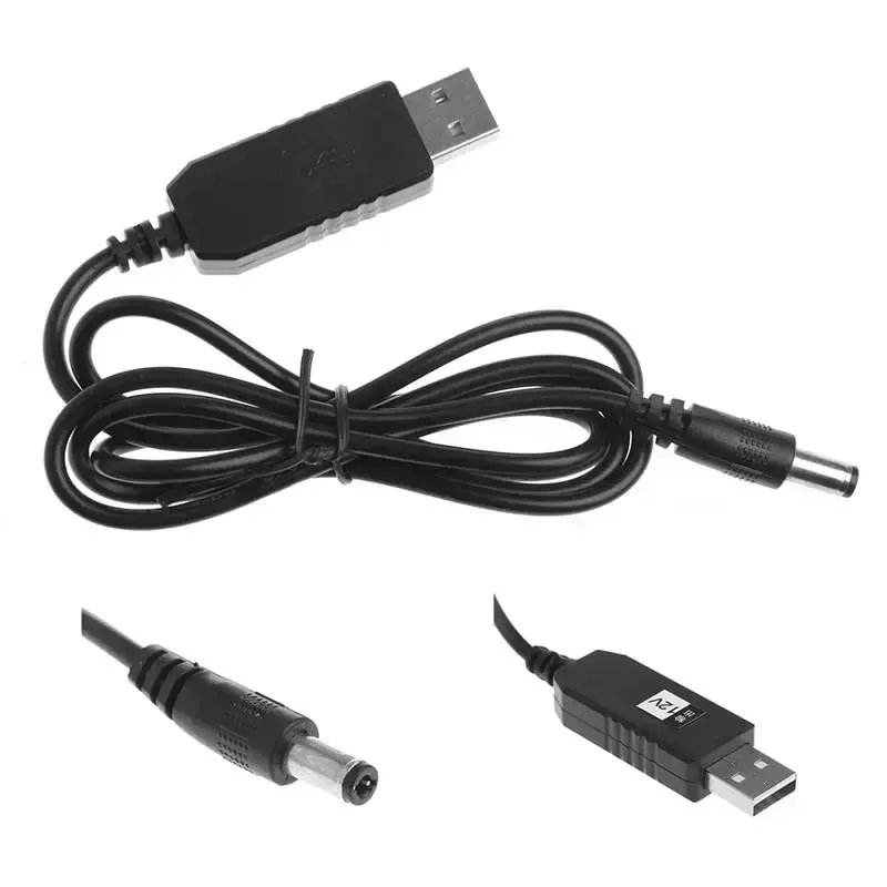 Кабель питания Wi-Fi роутера от PowerBank 5.5x2.1 мм USB to DC для 5V