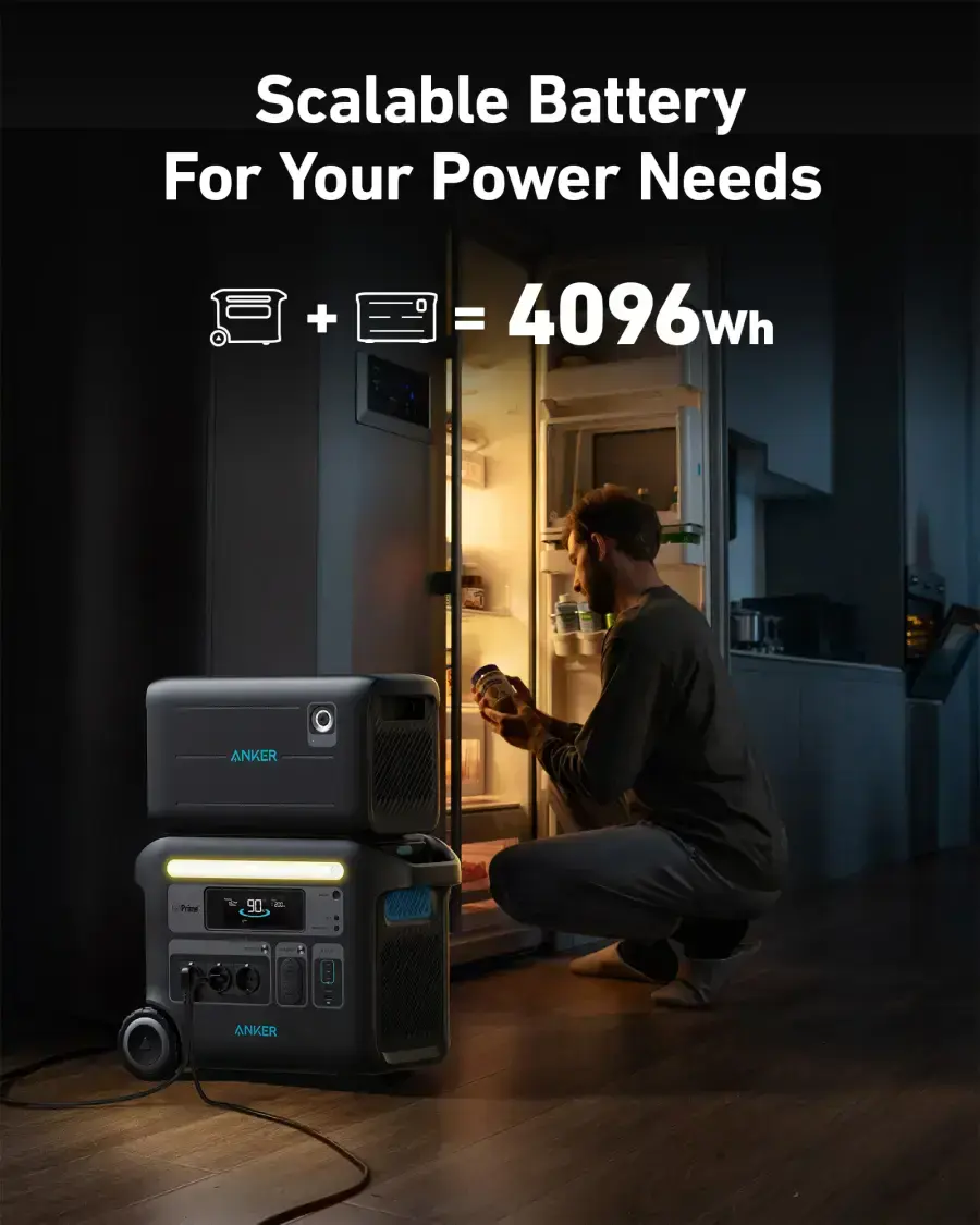 Комплект зарядна станція Anker SOLIX F2000 + Expansion Battery 4096Wh | 2300W