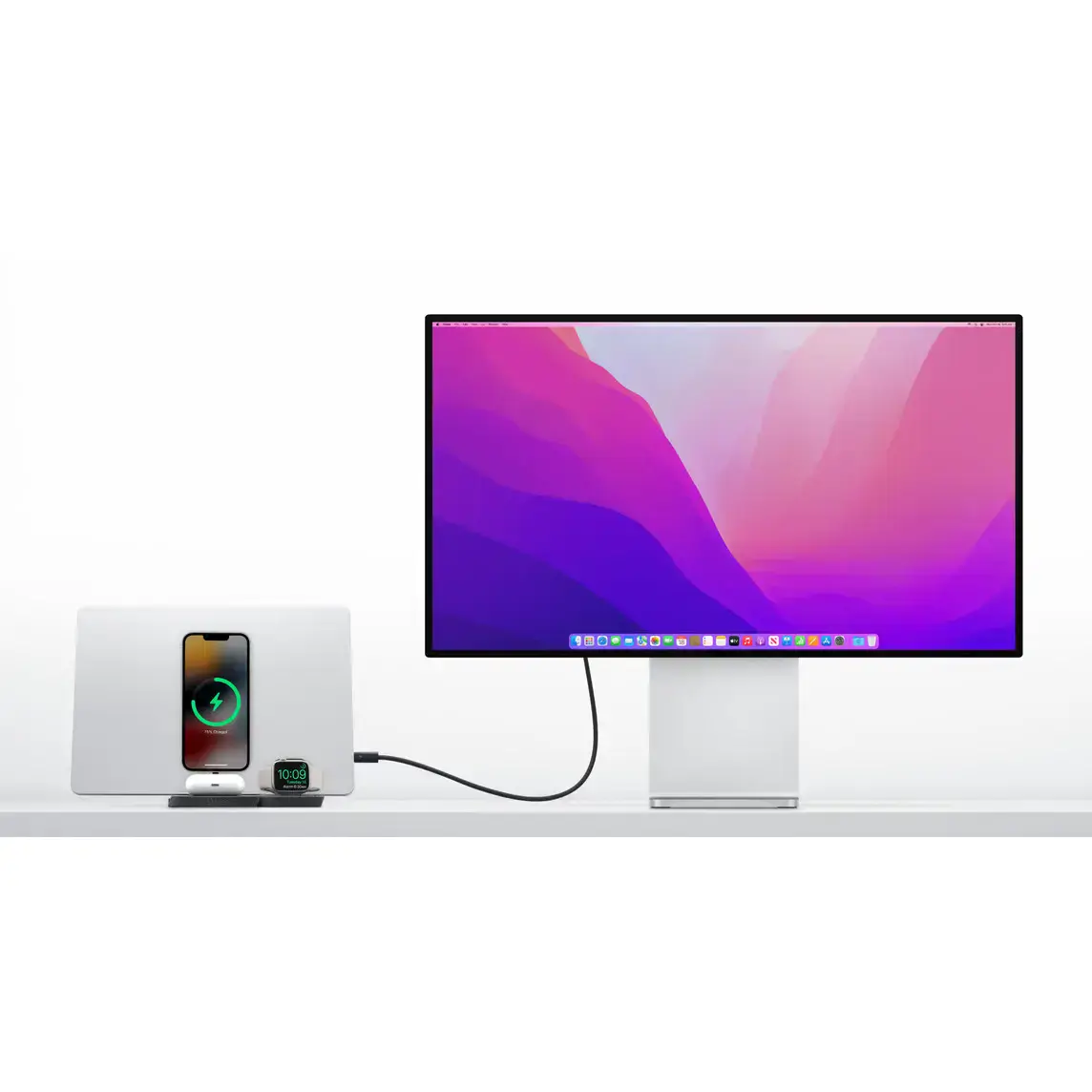 Модульная зарядная станция Zens 4-in-1 Modular Wireless Charger with iPad Charging Stand Black (ZEAPM03/00)