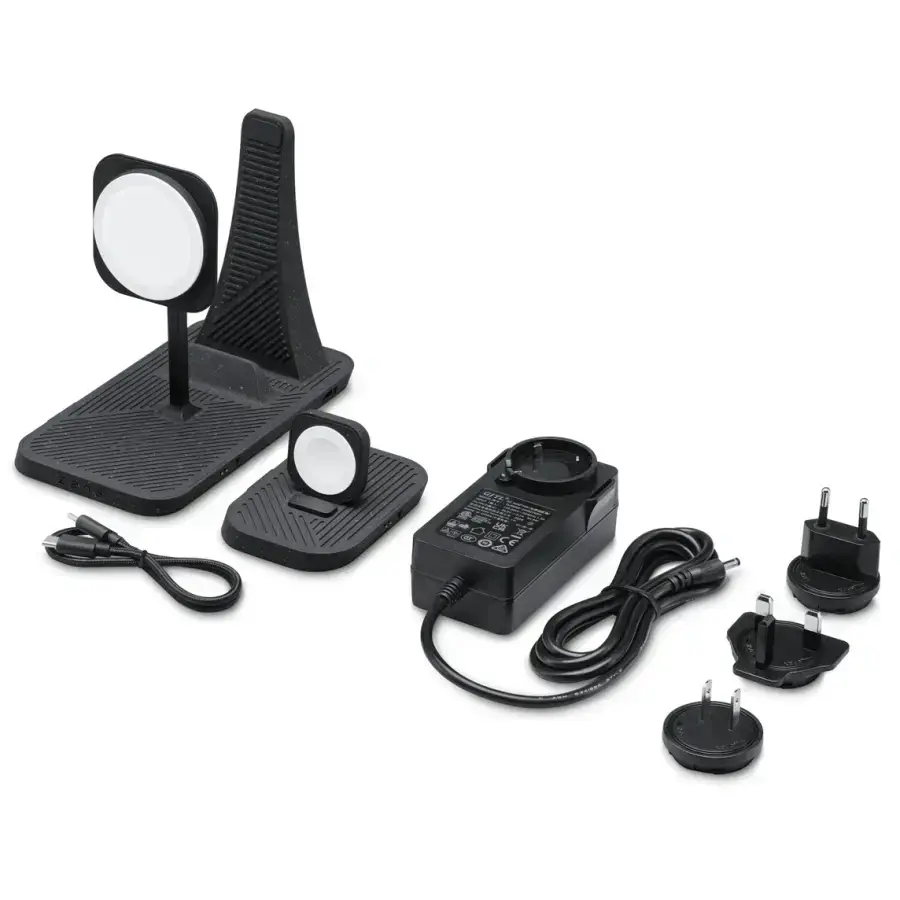 Модульна зарядна станція Zens 4-in-1 Modular Wireless Charger with iPad Charging Stand Black (ZEAPM03/00)