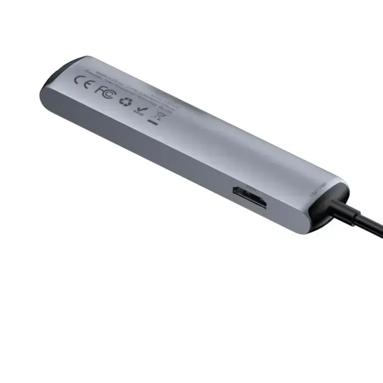 Мультипортовий адаптер Baseus Mechanical Eye 6-in-1 Type-C to 3xUSB3.0+RJ-45+HDMI (CAHUB-J0G)