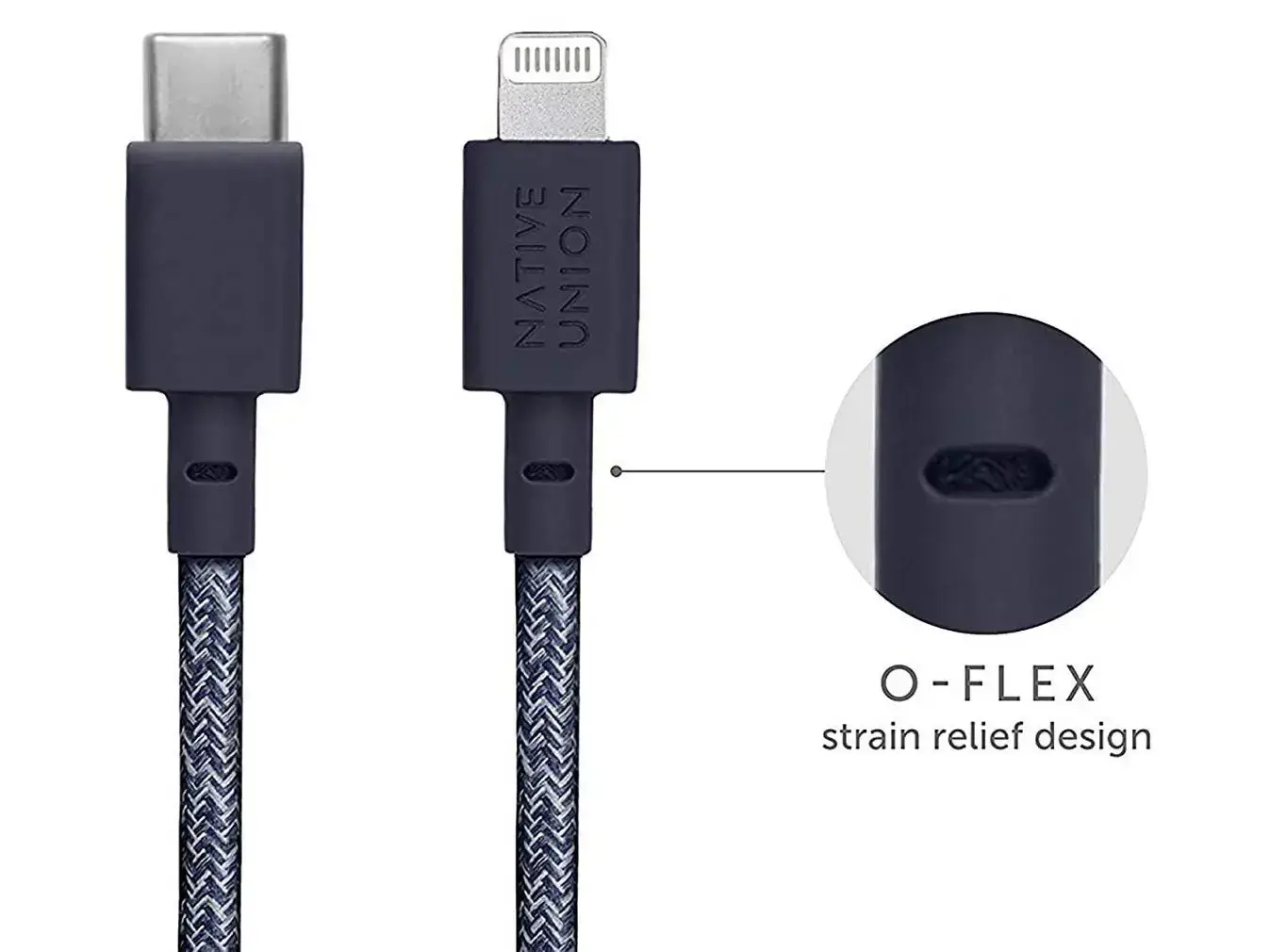 Native Union Belt Cable USB-C to Lightning Indigo (1.2 m) (BELT-CL-IND-2-NP)