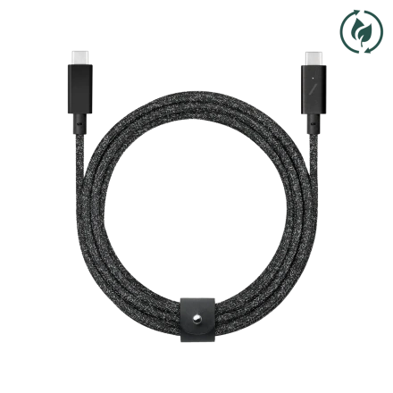 Native Union Belt Cable USB-C to USB-C Pro Cosmos Black (2.4 m) (BELT-C-CSBK-PRO-NP)