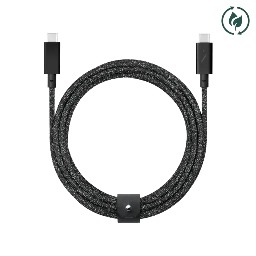 Native Union Belt Cable USB-C to USB-C Pro Cosmos Black (2.4 m) (BELT-C-CSBK-PRO-NP)