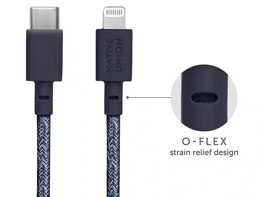 Native Union Belt Cable XL USB-C to Lightning Indigo (3 m) (BELT-CL-IND-3-NP)